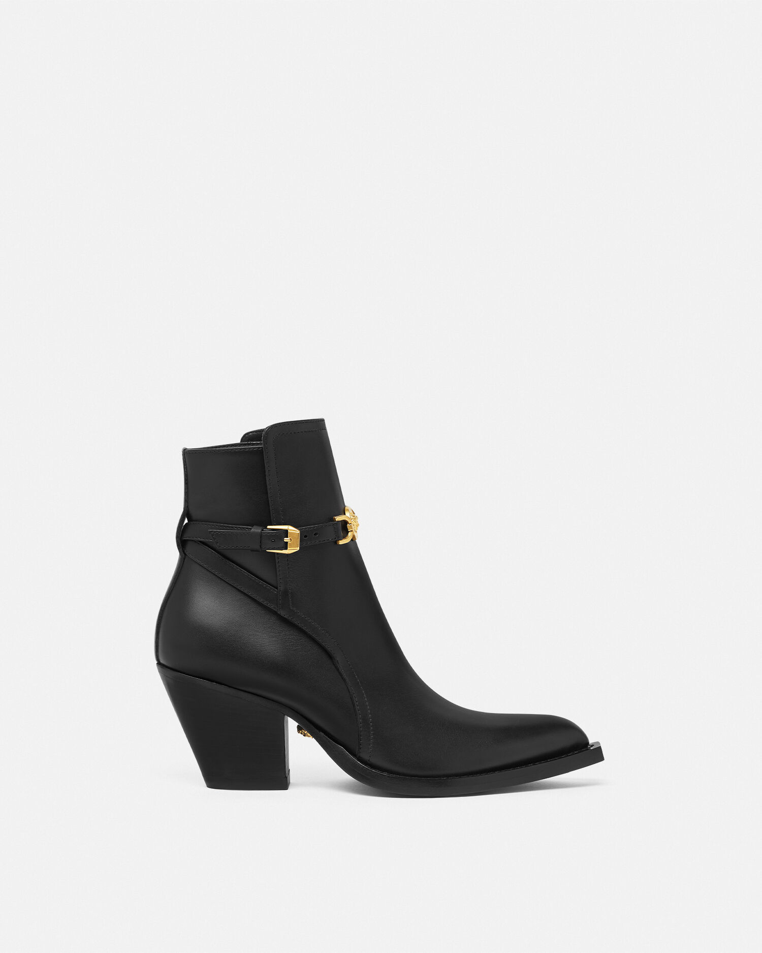 Medusa 95 Ankle Boots 65 mm Black Gold VERSACE