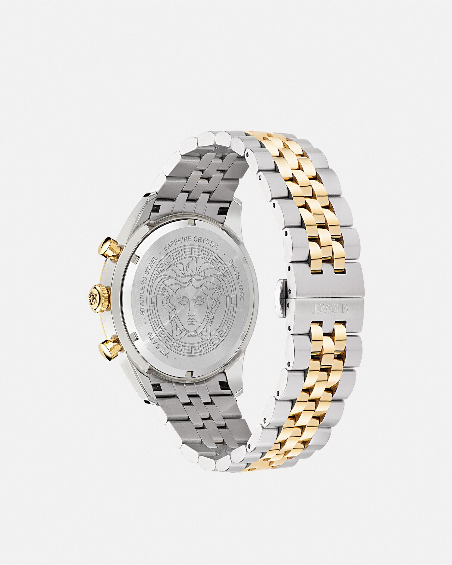 Versace watch white and gold clearance