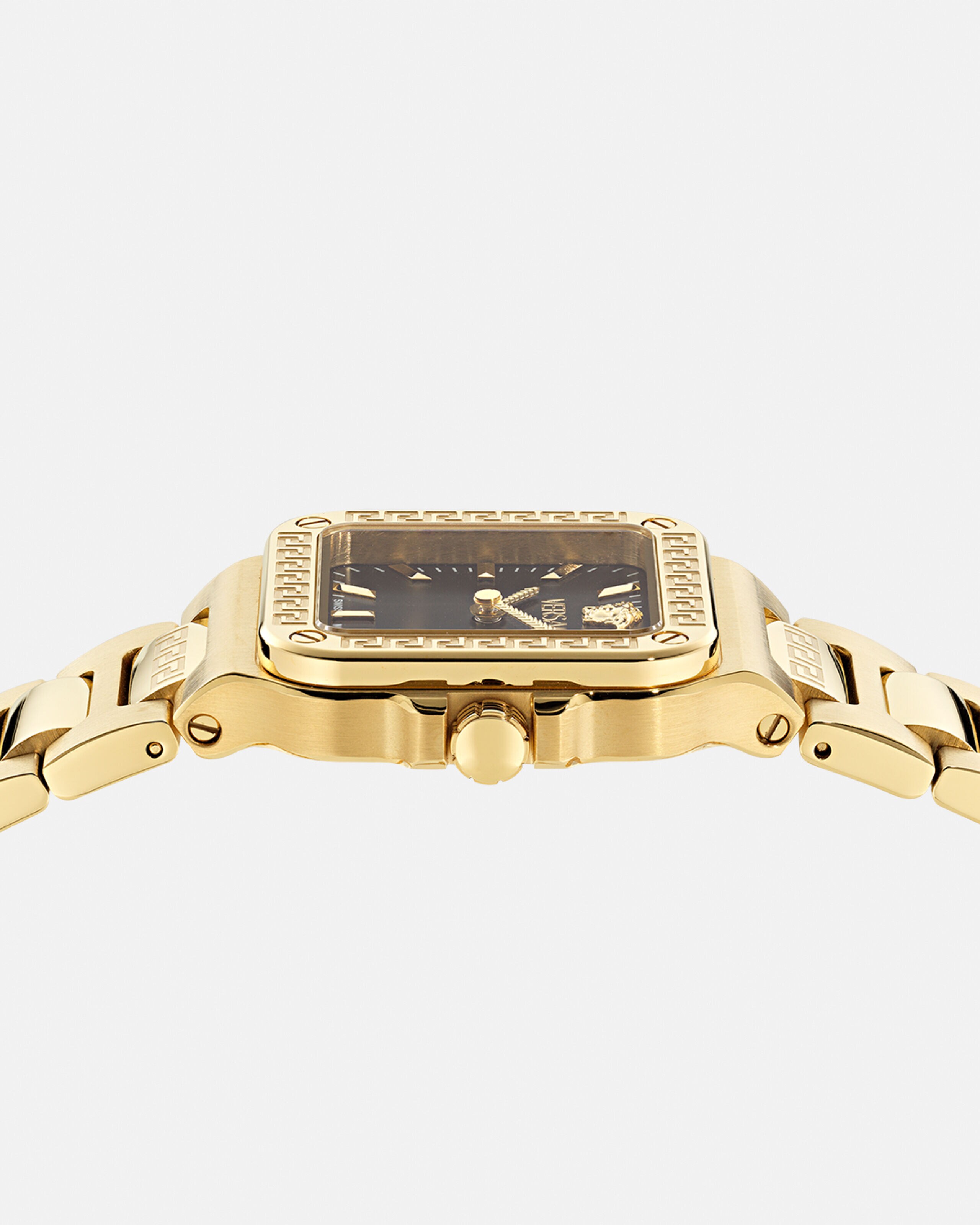 Greca Edge Watch Gold | VERSACE US