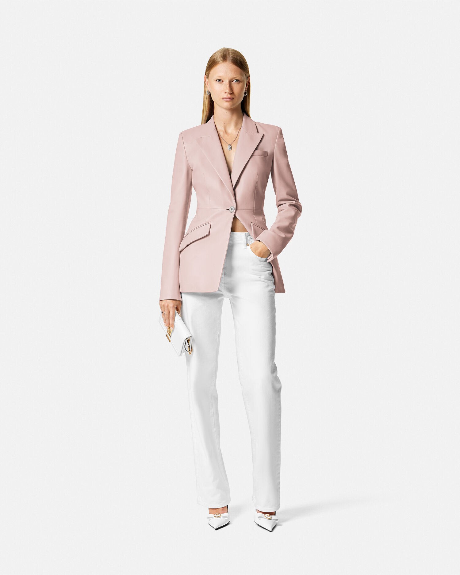 Versace pink blazer online