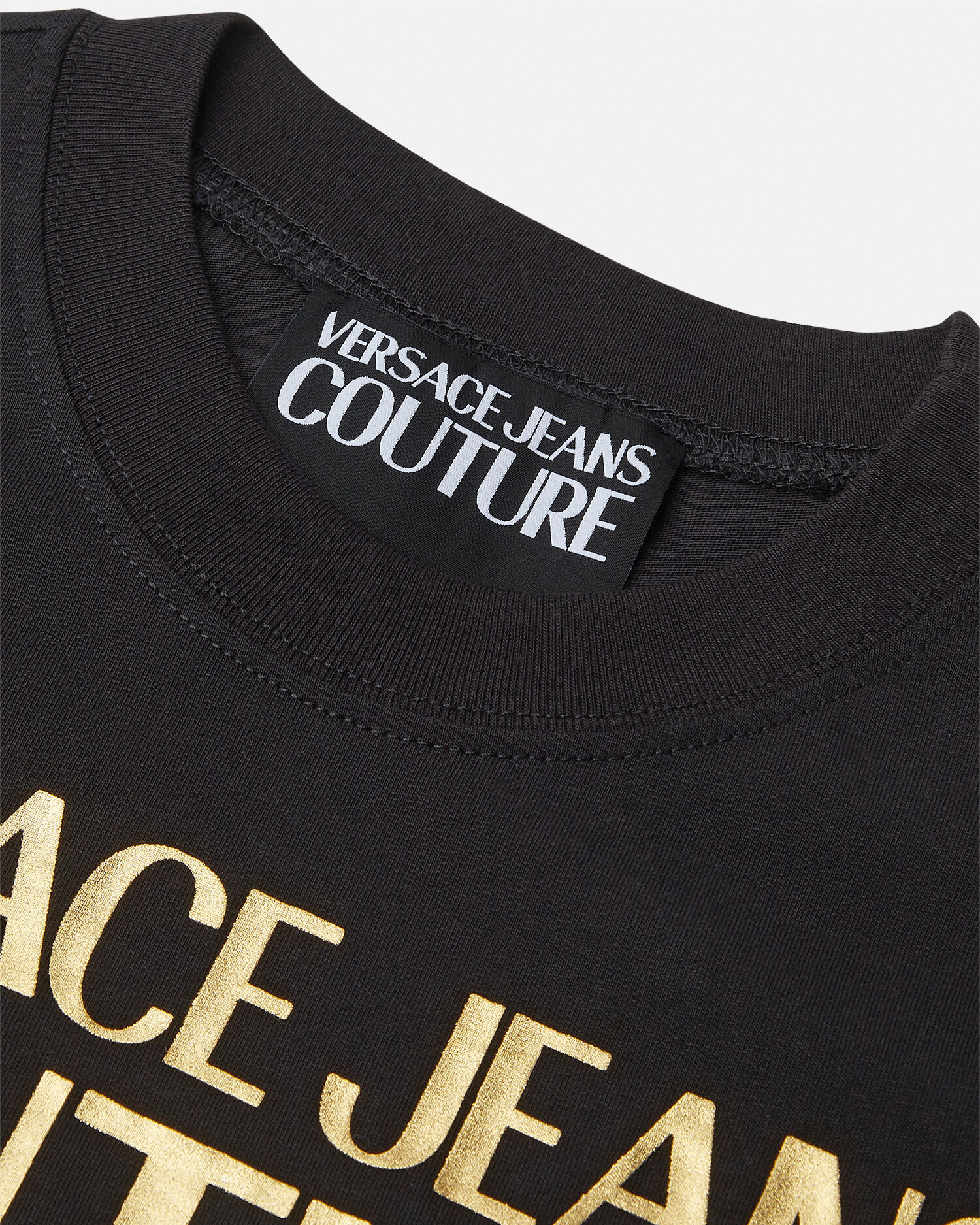 Versace t shirt sale gold and black
