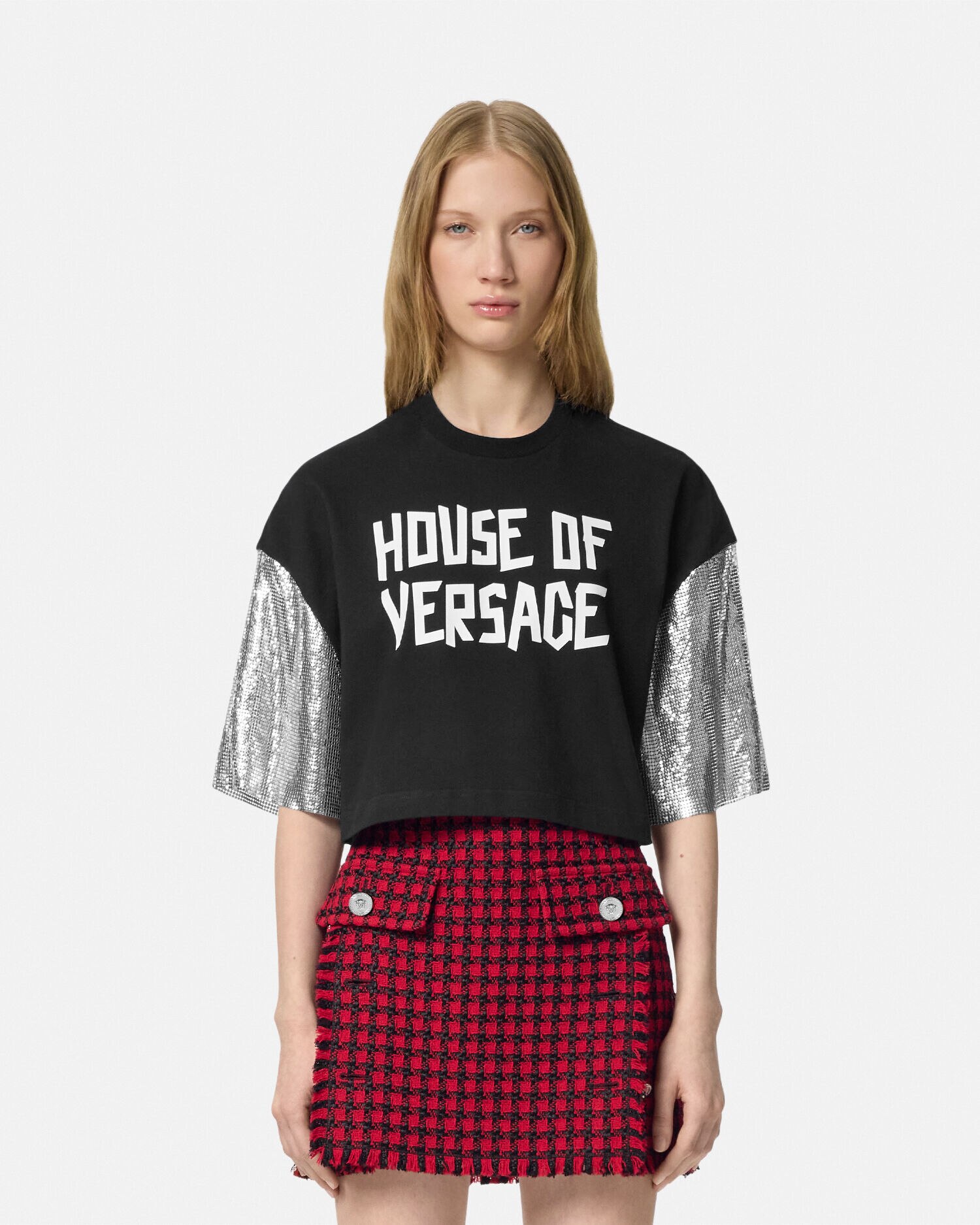 Versace mesh skirt cheap