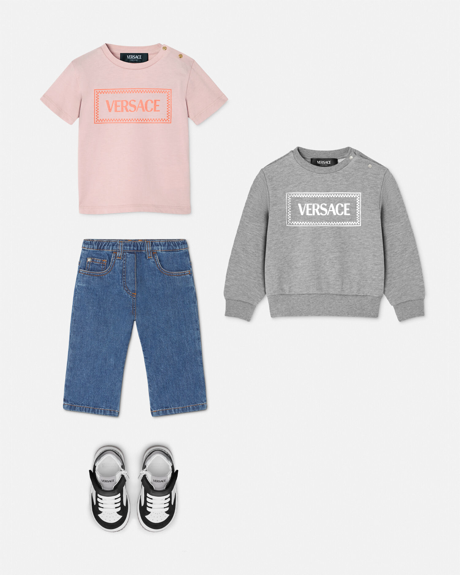 Versace sweatshirt grey on sale