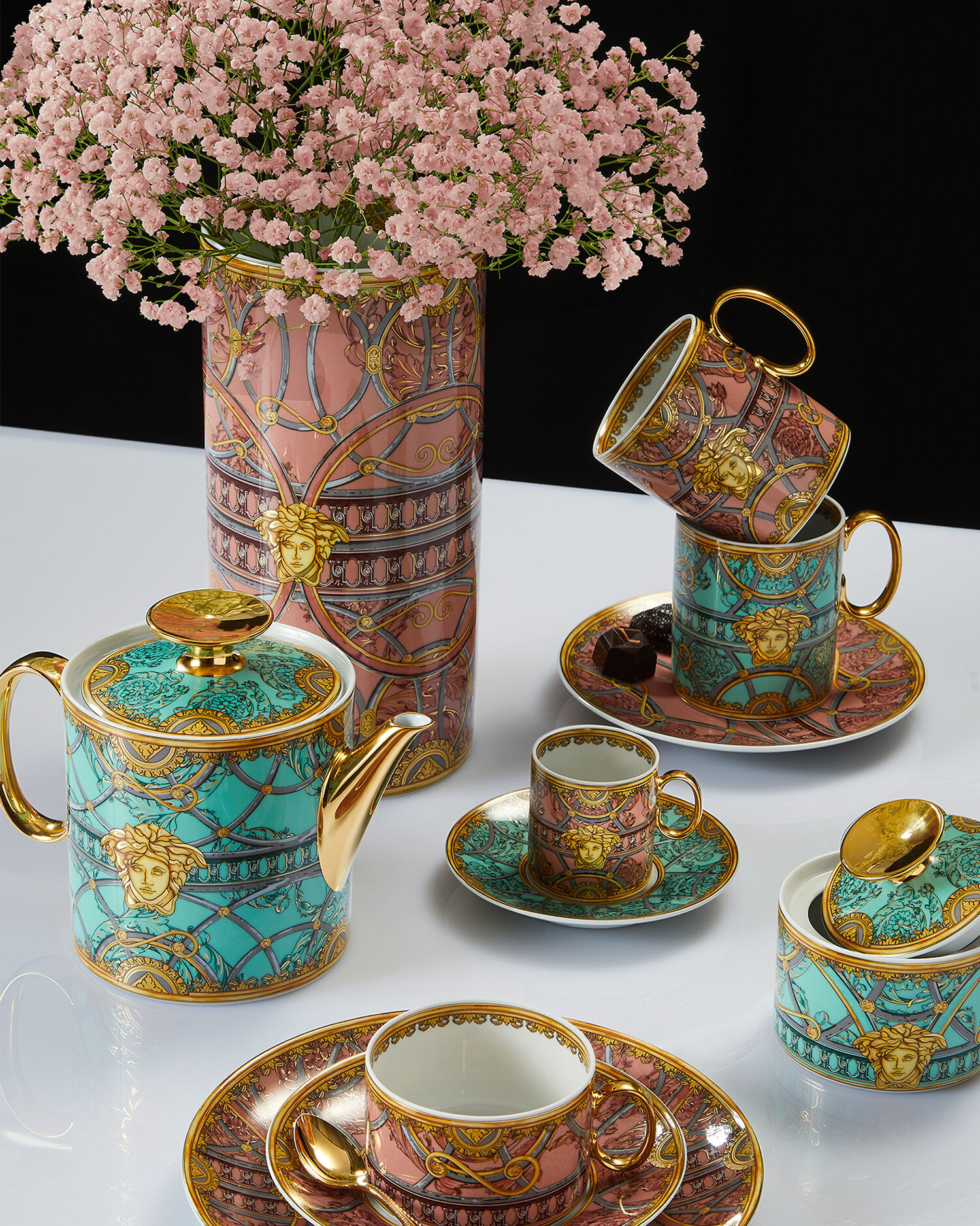 La Scala Del Palazzo Verde Teapot Green | VERSACE