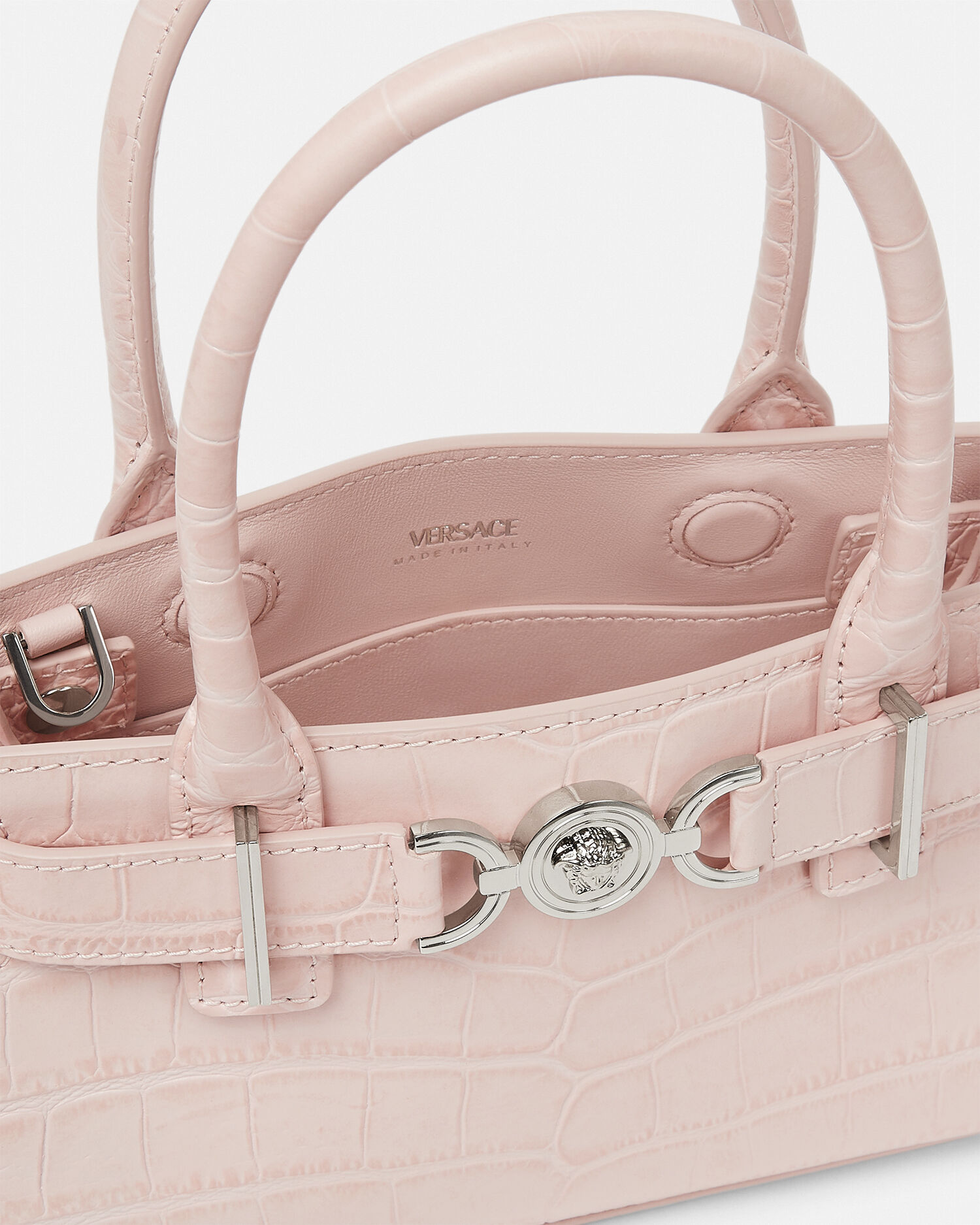 Hot pink cheap versace bag