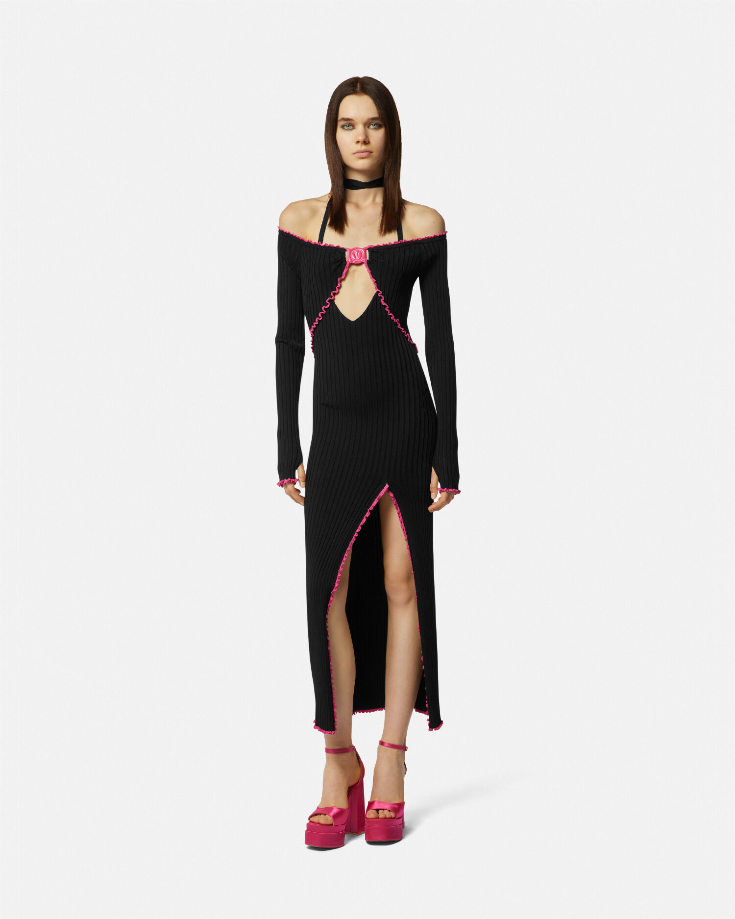Abito lungo versace shop