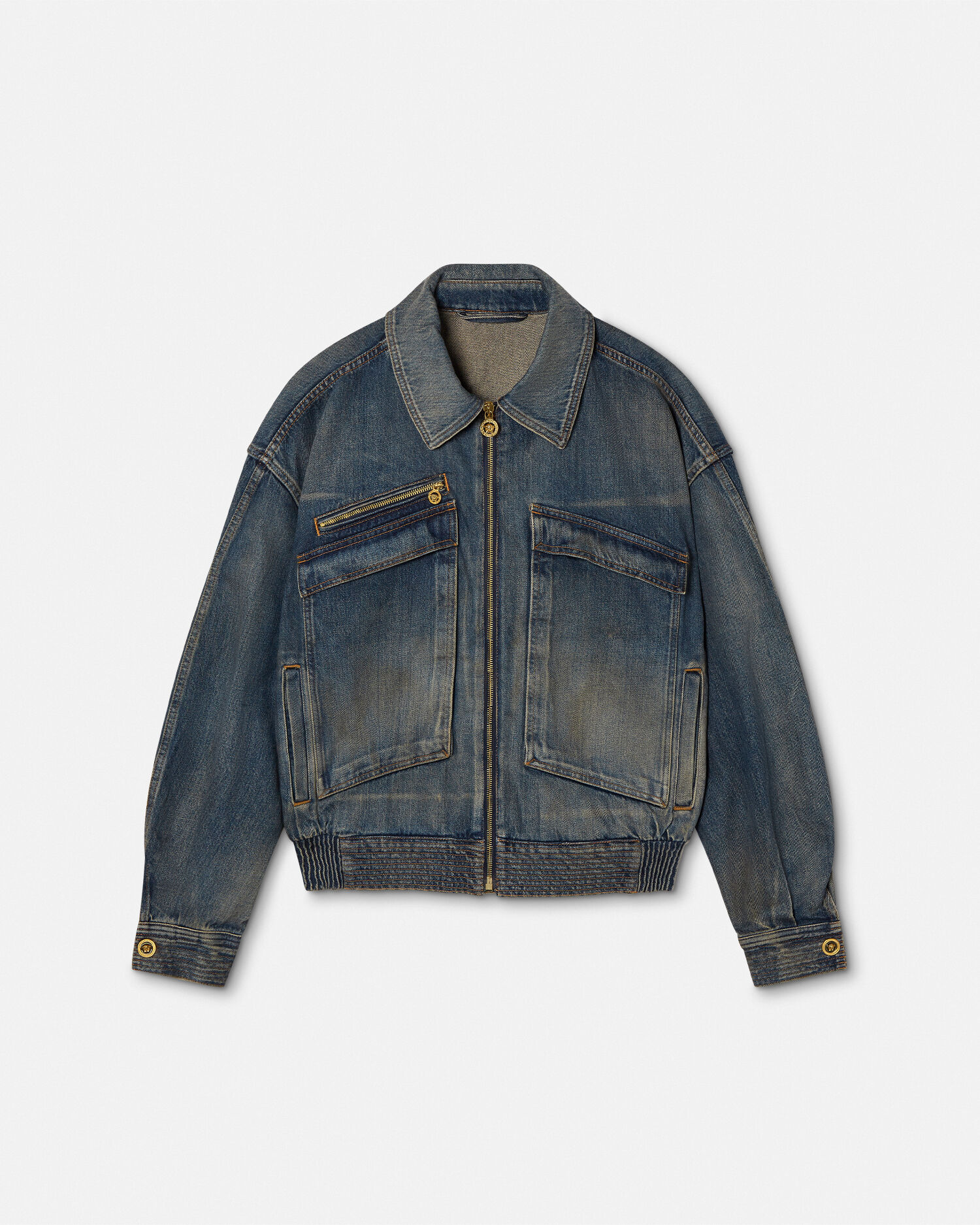 Made in Japan Denim Blouson Jacket | VERSACE AU
