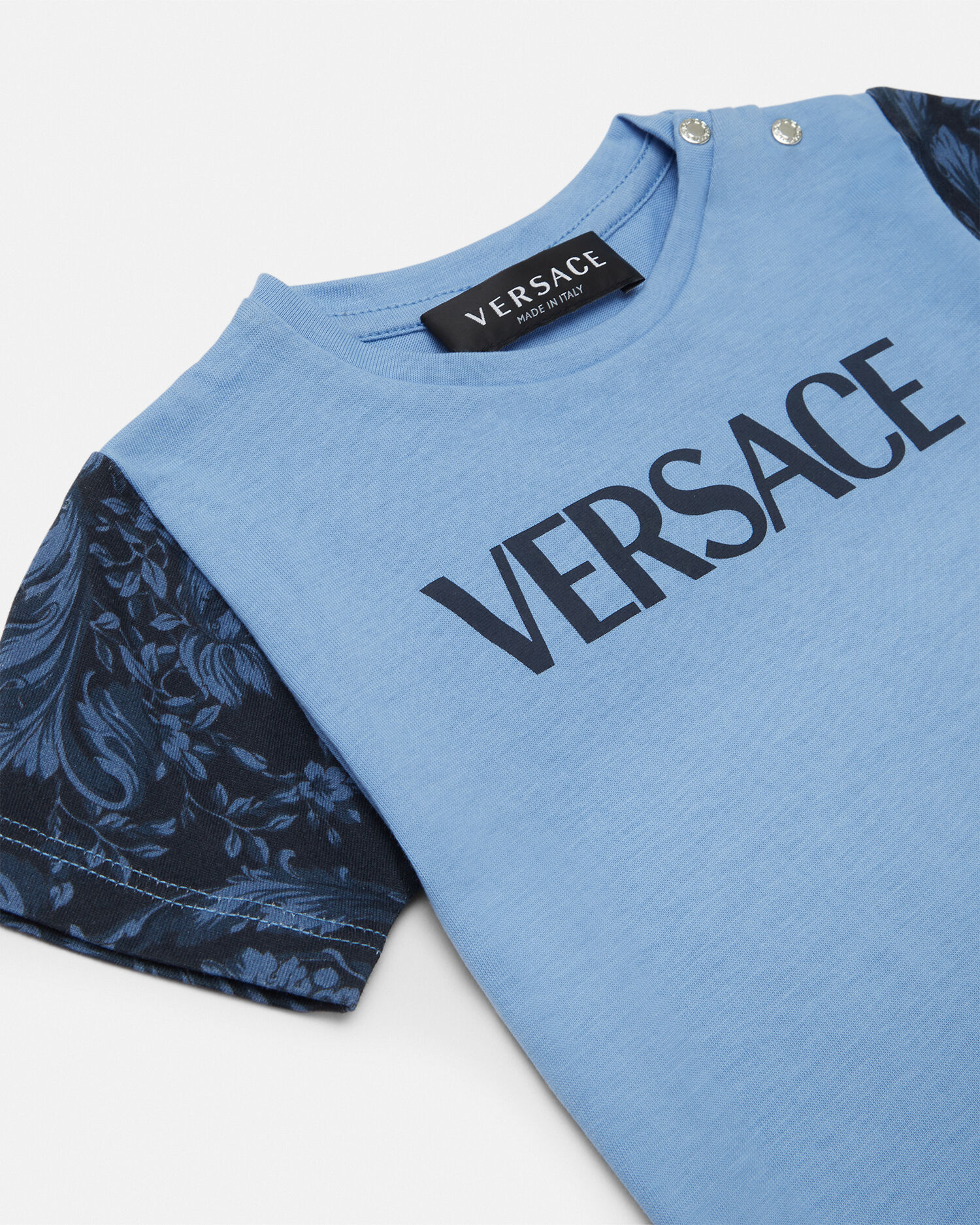 Baby blue sales versace shirt