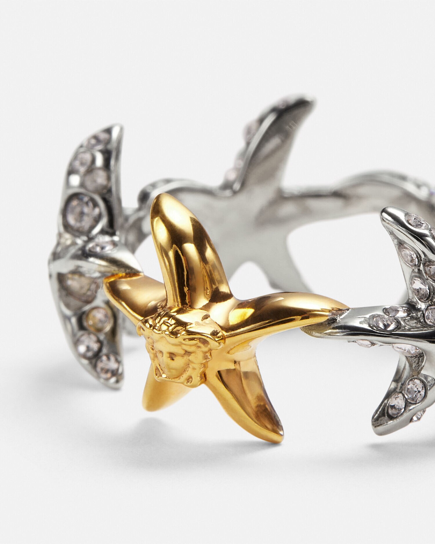 Barocco Sea Ring Gold Silver VERSACE