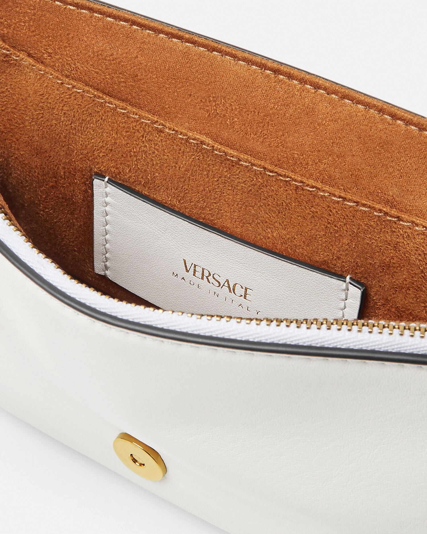 Versace Tag Nappa Mini Bag White | VERSACE UK