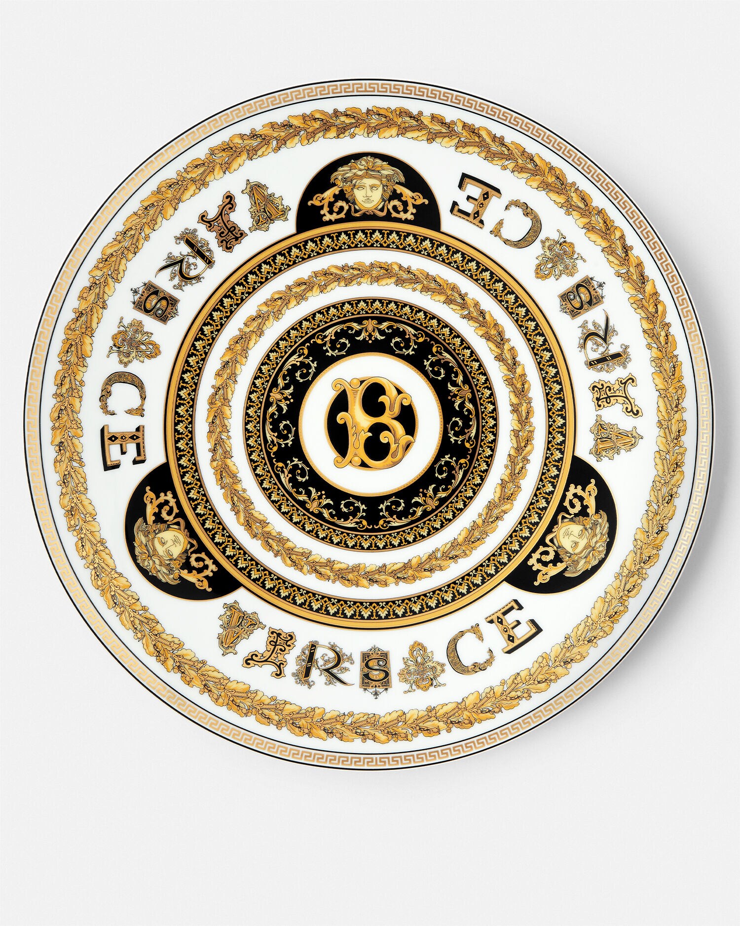 Virtus Alphabet B Charger Plate 13"