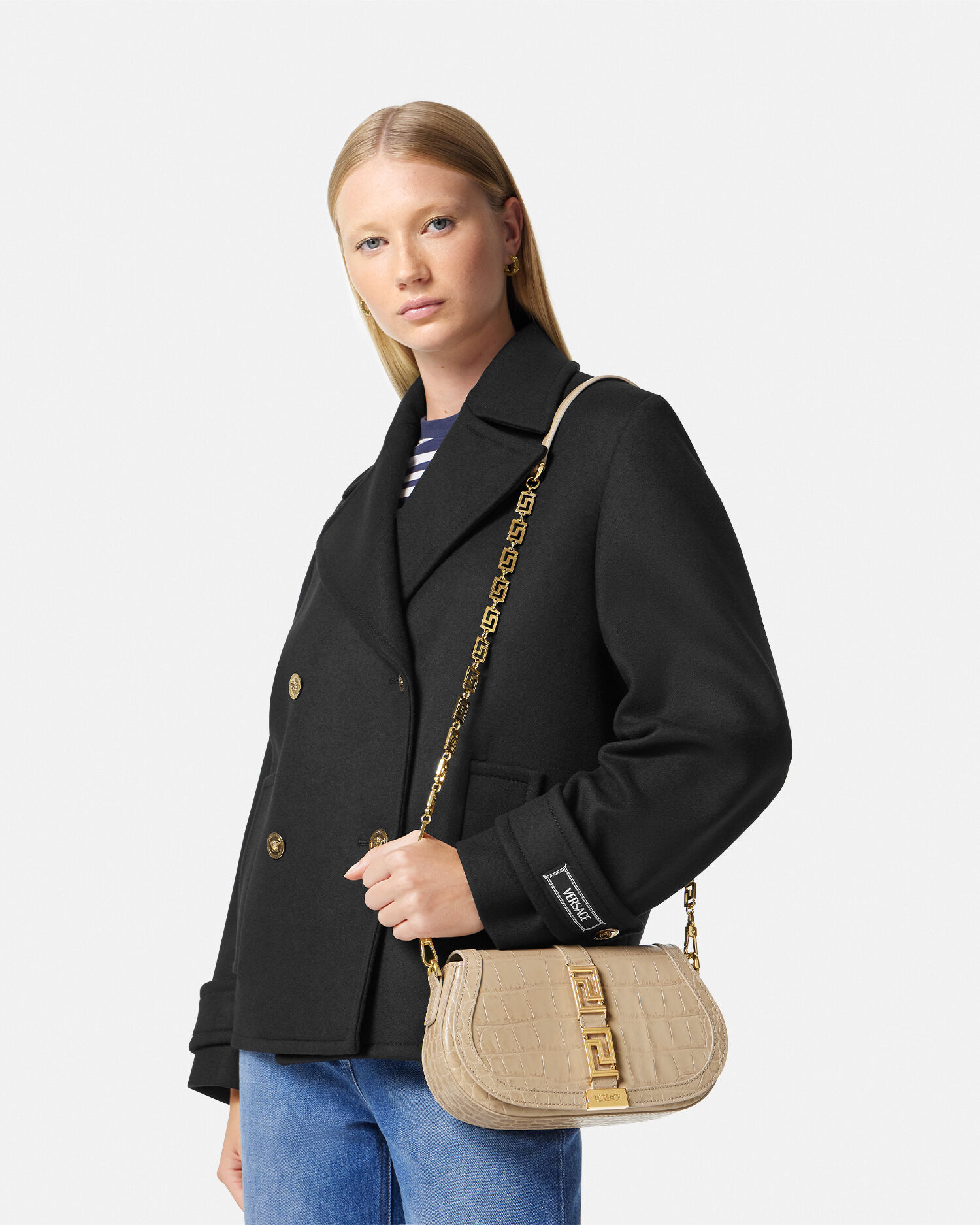 Beige shoulder handbag clearance