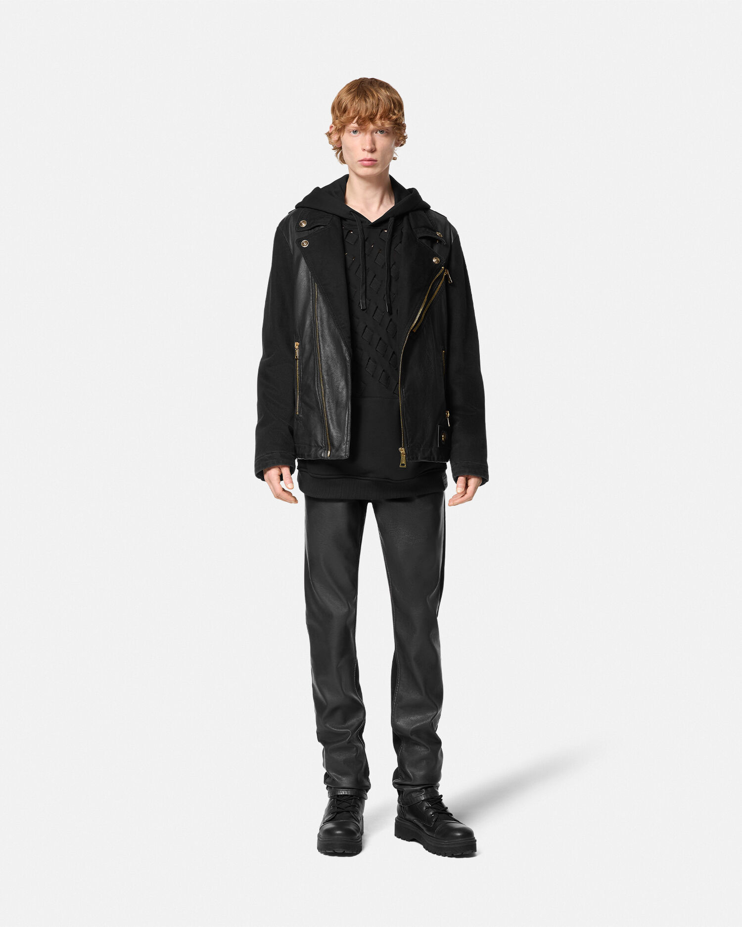 Jean slim enduit VERSACE