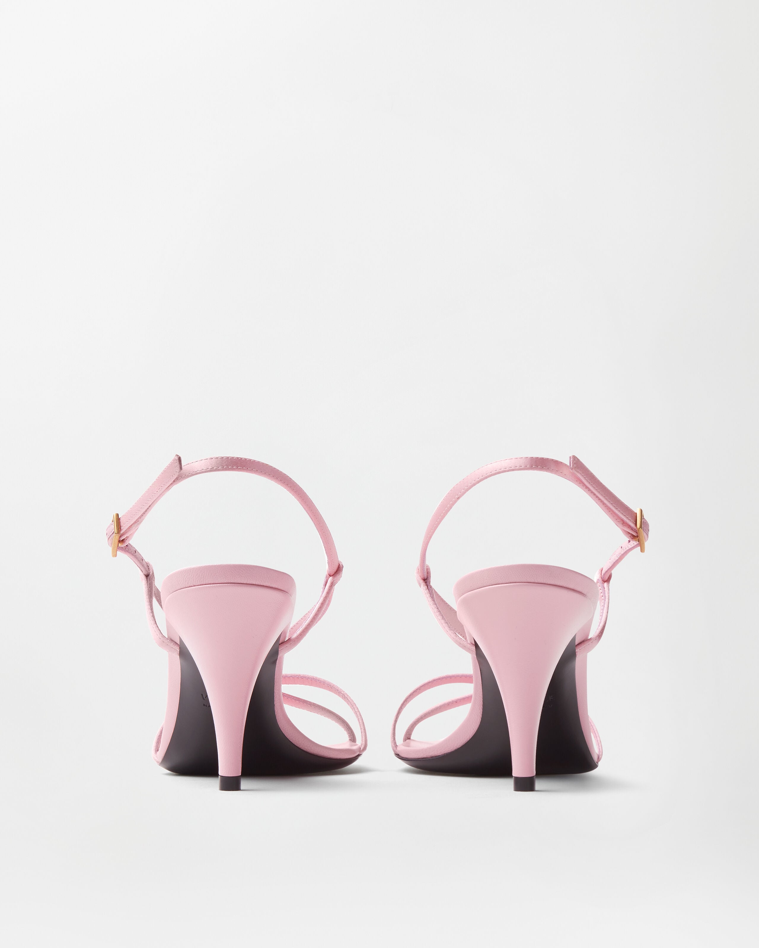 Valentina Satin Sandals 80 mm Pink | VERSACE US