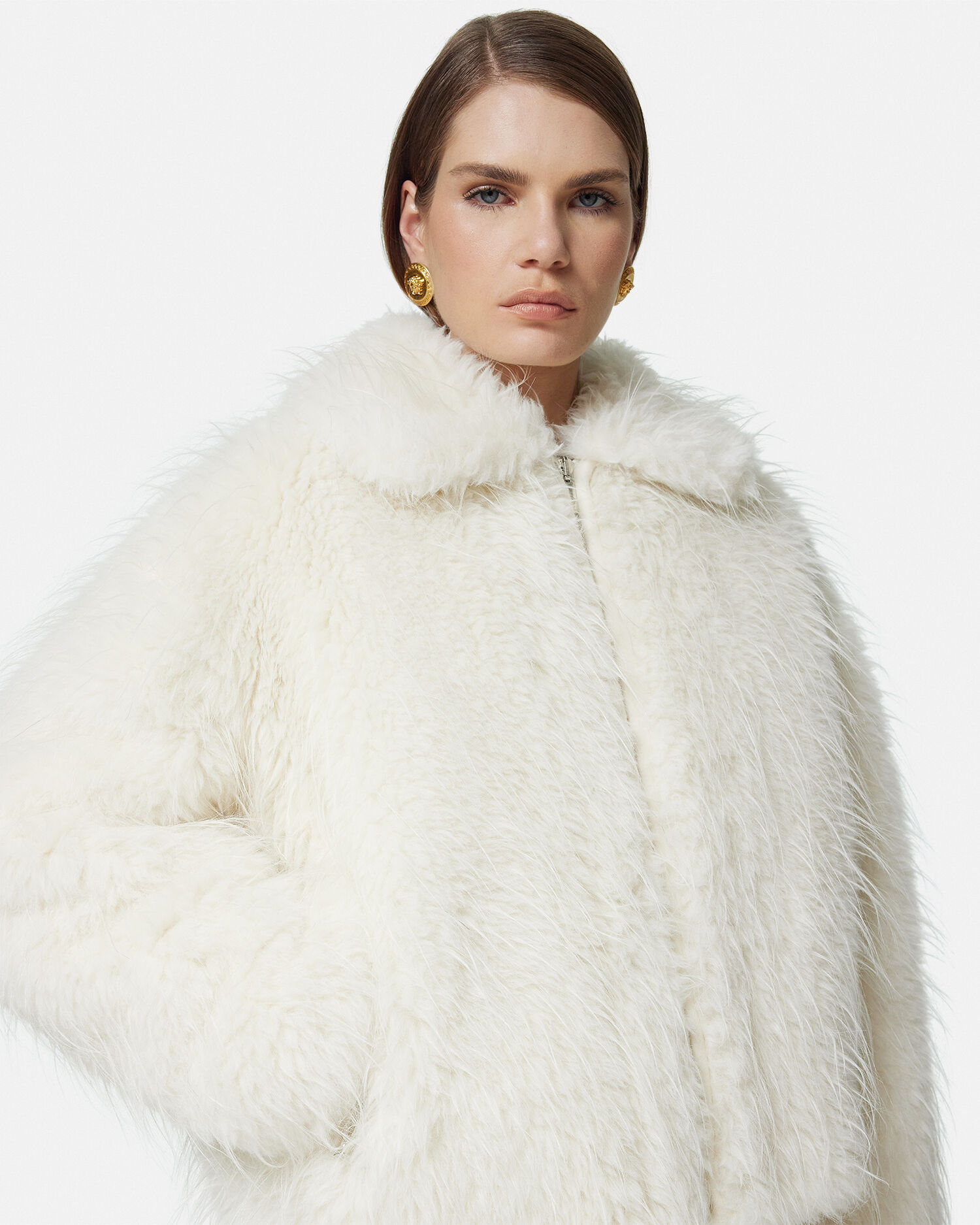 Versace shearling jacket best sale