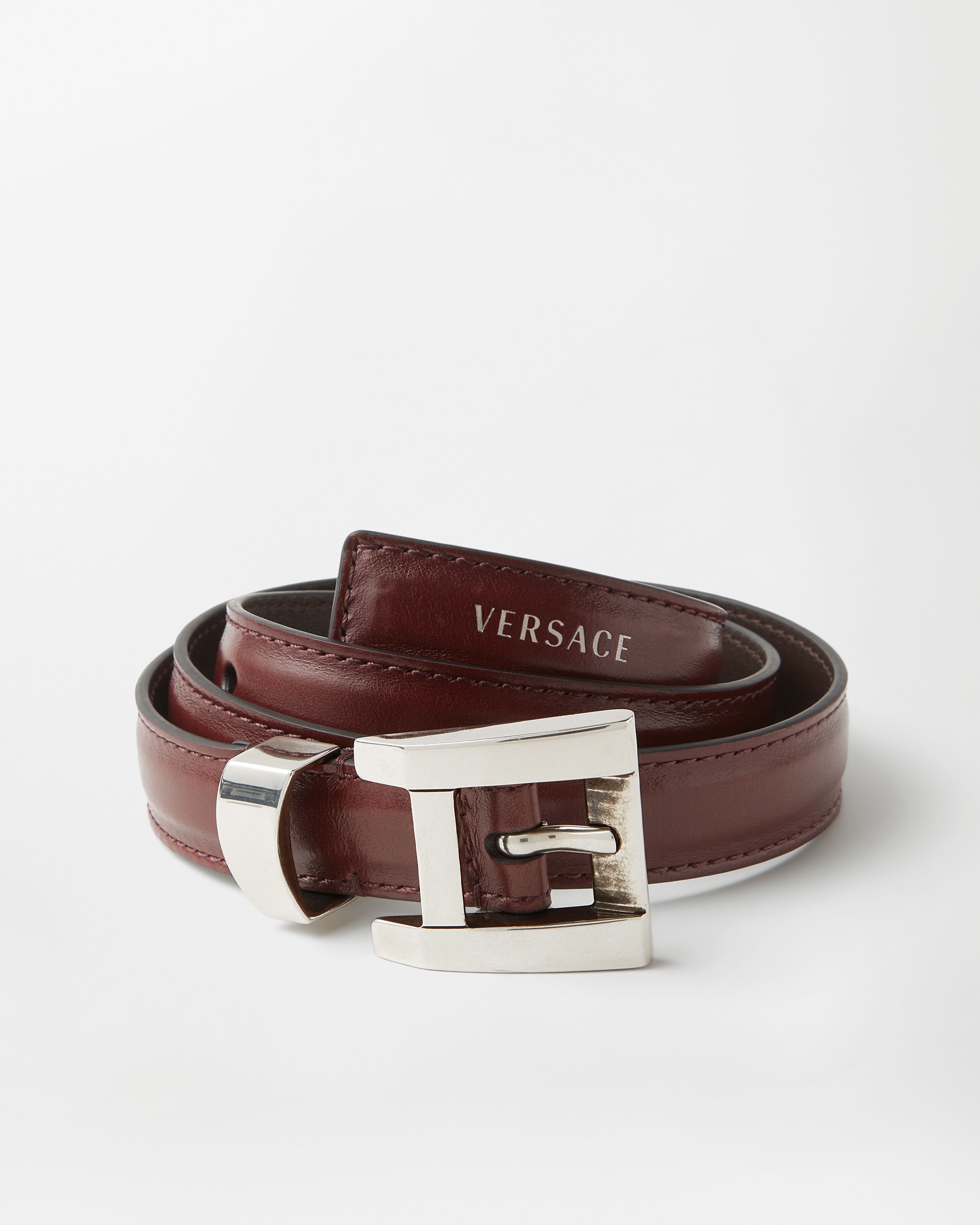 Versace leather belt 2 cm