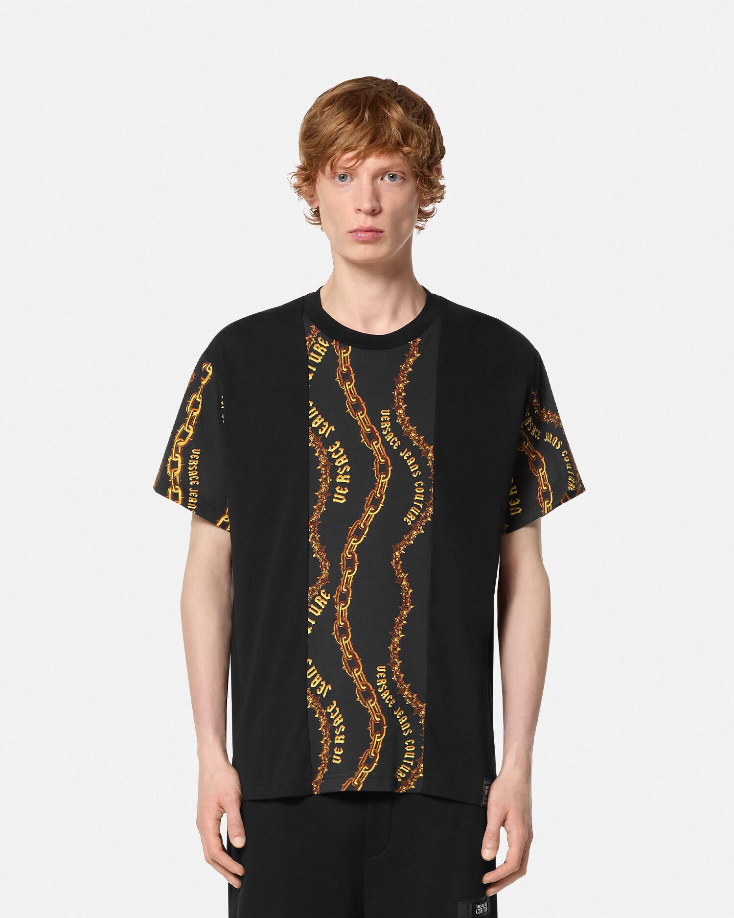 Chain Couture Regular Fit T Shirt VERSACE