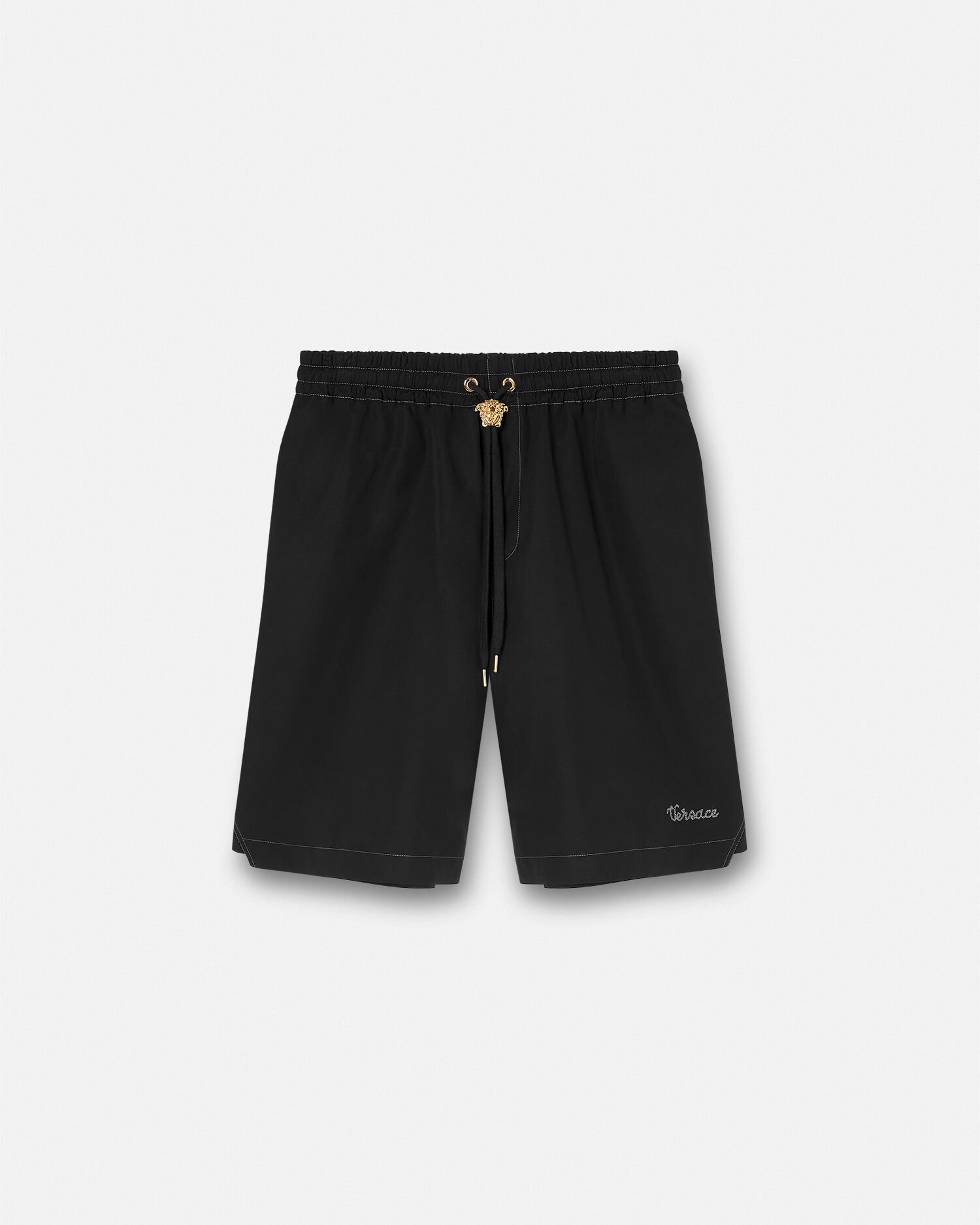 Black versace online shorts