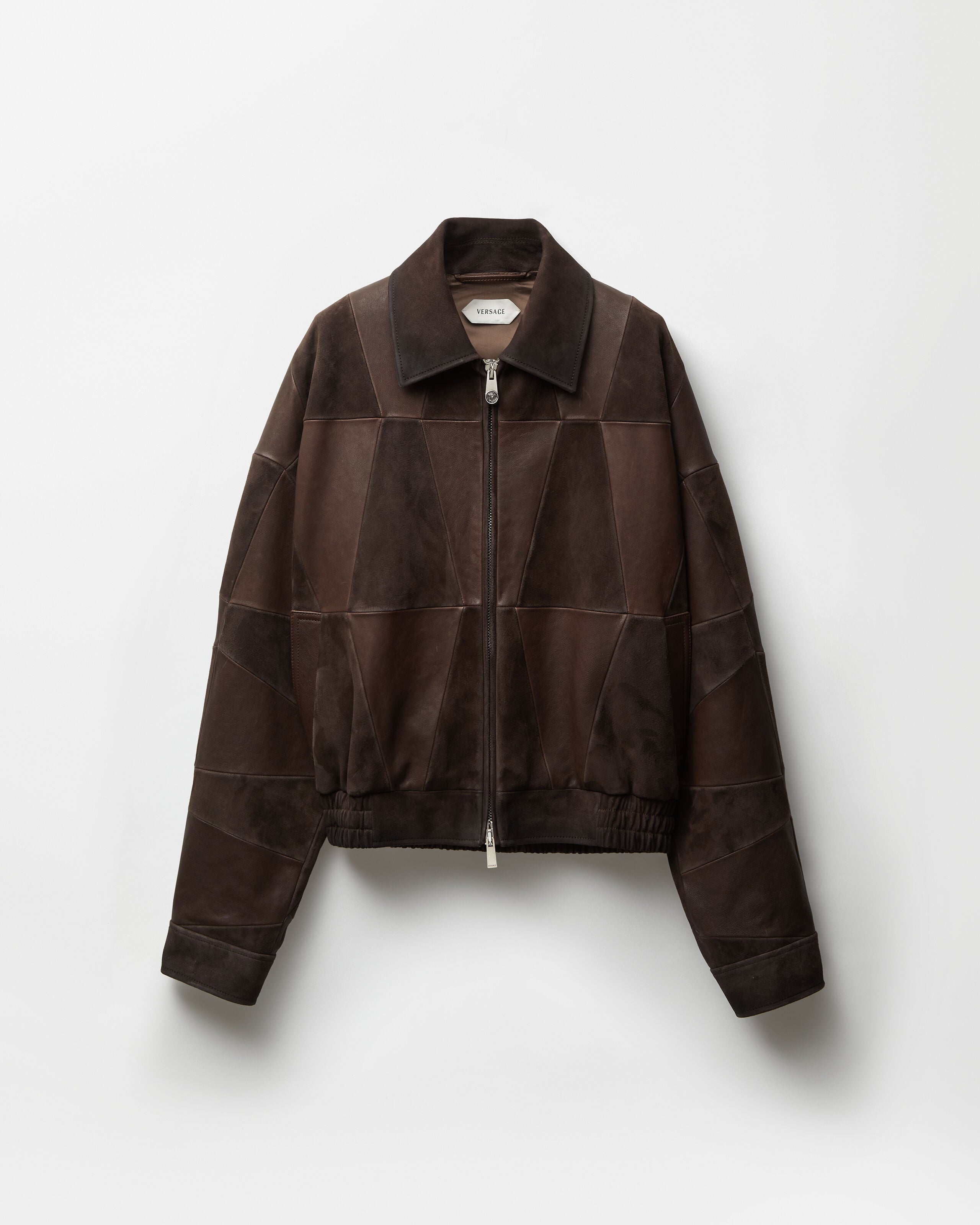 Leather Blouson Brown | VERSACE ZA
