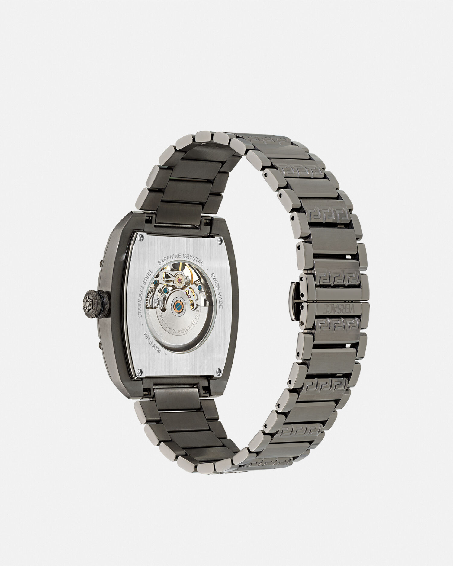 Versace Dominus Skeleton Watch Gray | VERSACE US