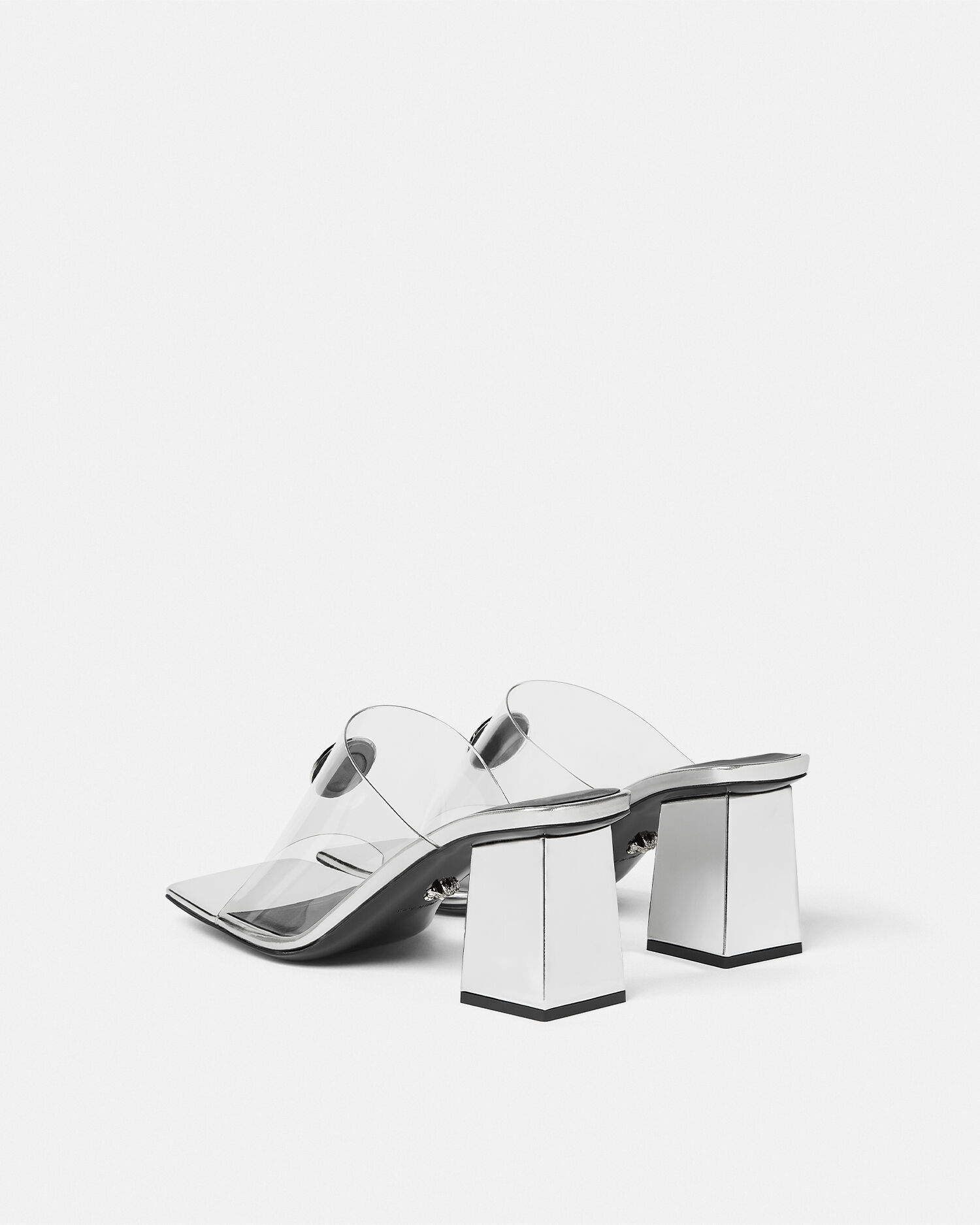 Clear versace shoes on sale