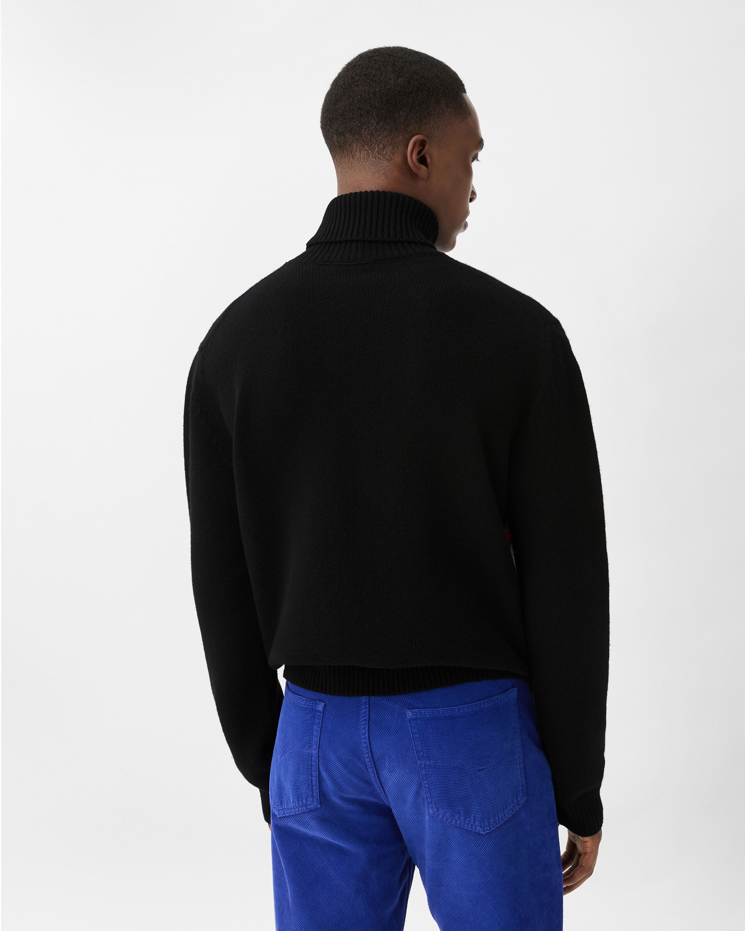 Wool Intarsia Knit Turtleneck Sweater | VERSACE