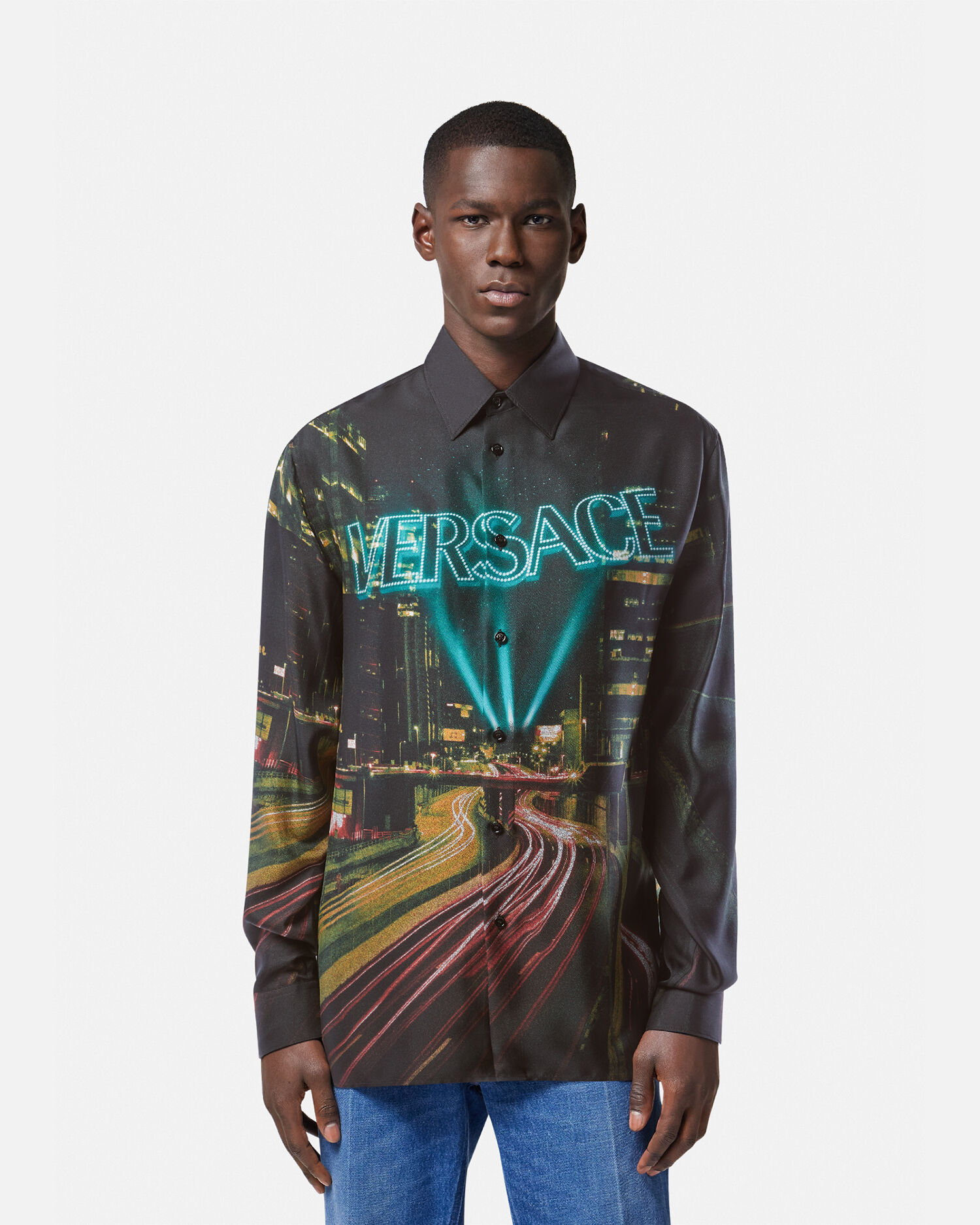 Camisa manga shop larga versace