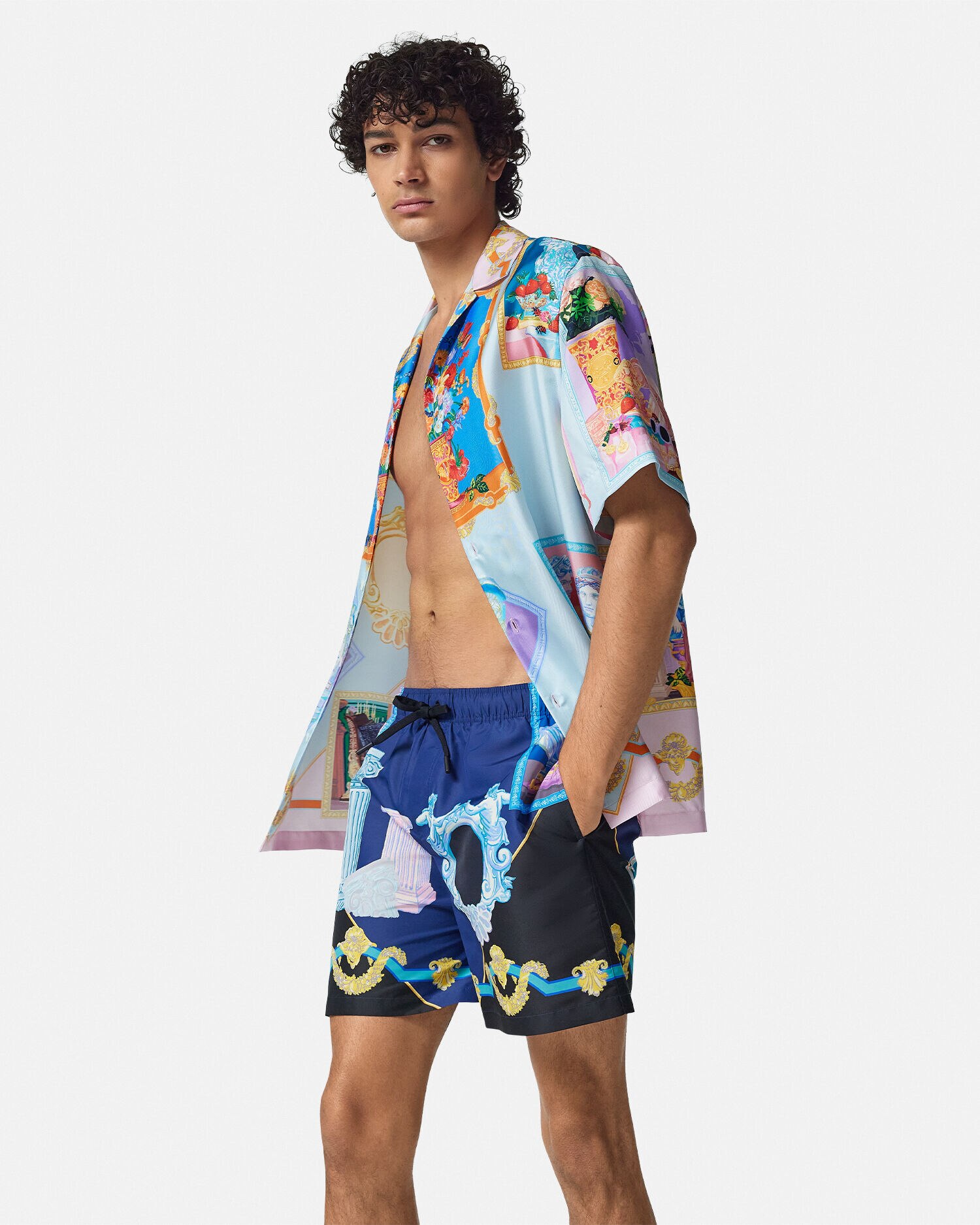 Versace apollo swim shorts cheap