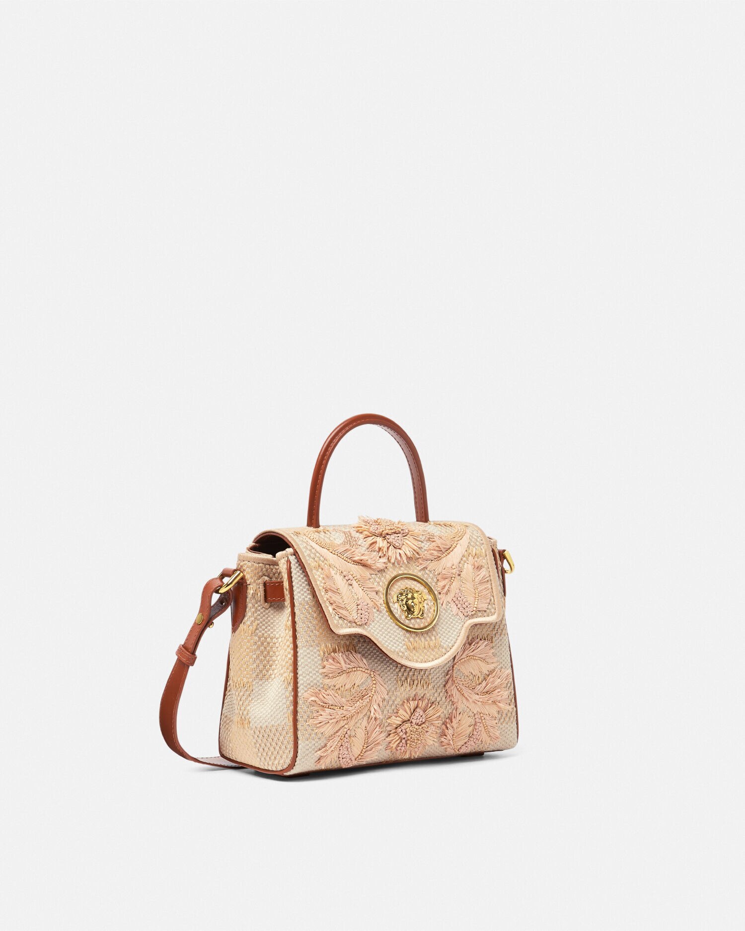 Versace La Medusa Small Handbag female Beige One Size
