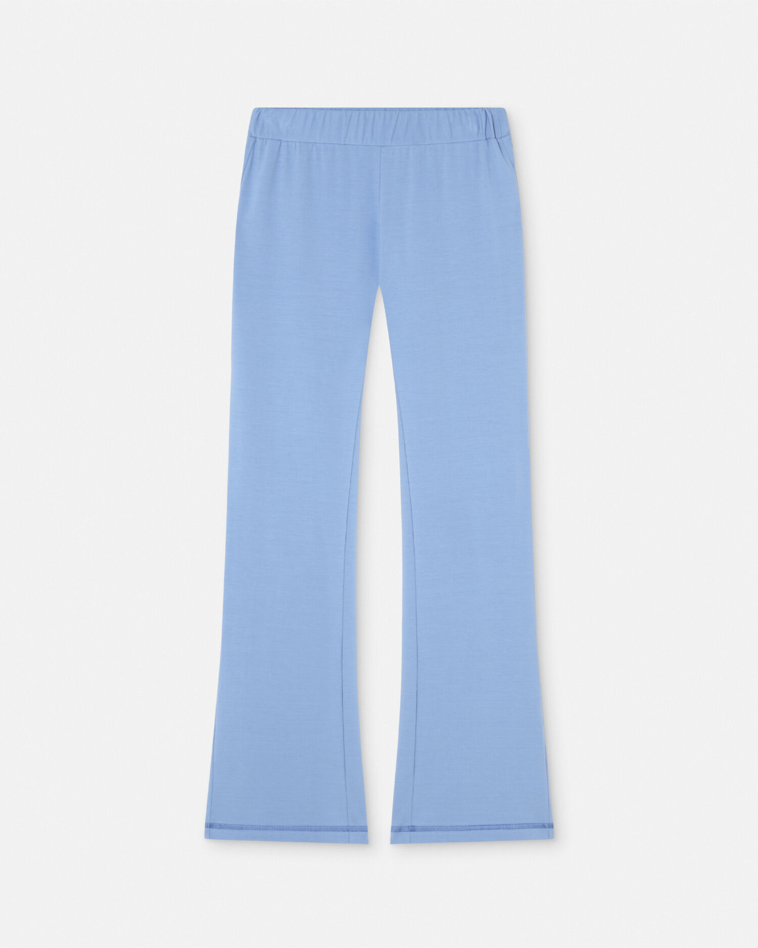 Crystal Logo Flared Sweatpants Blue Print VERSACE