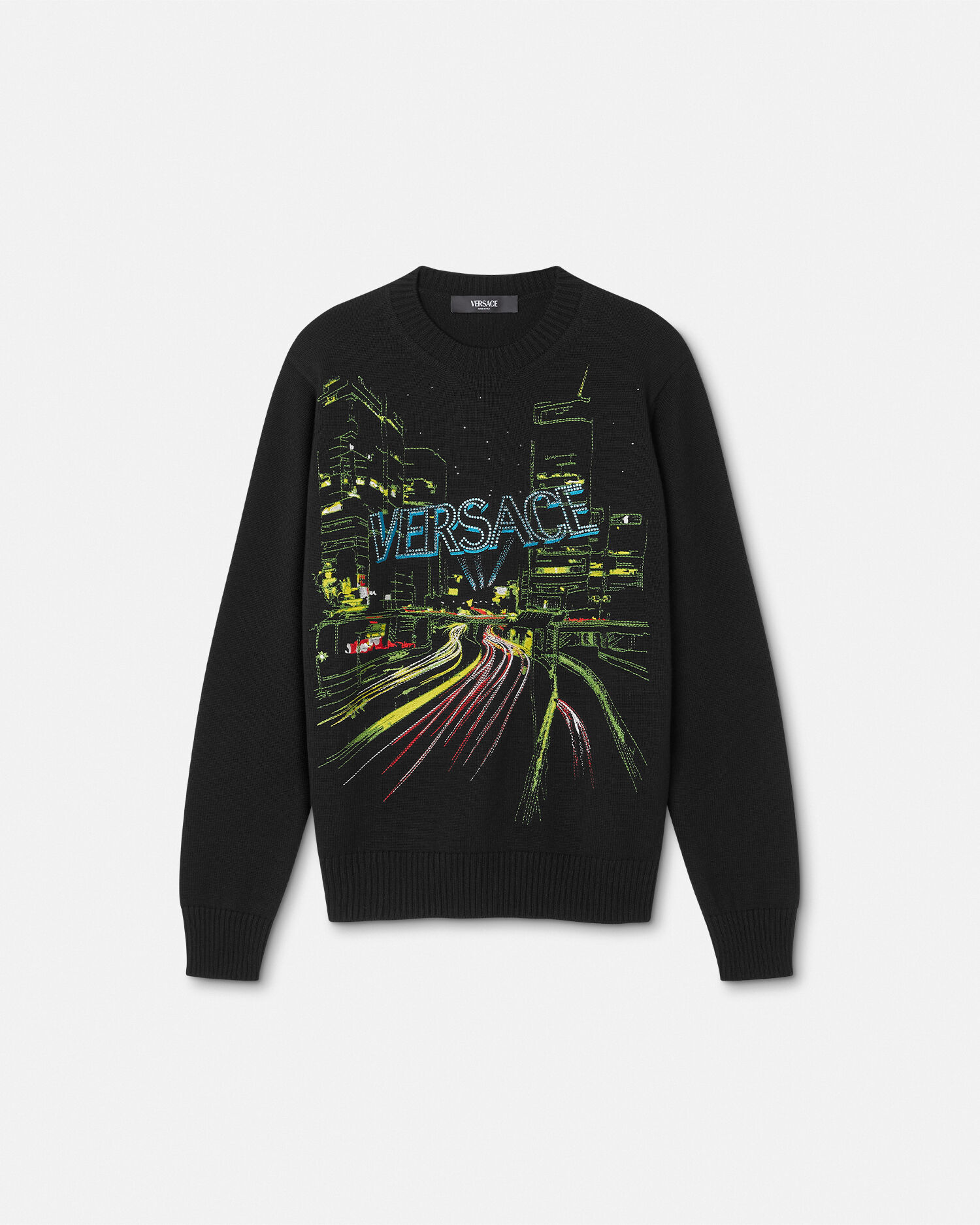 Versace embroidered online sweater shirt