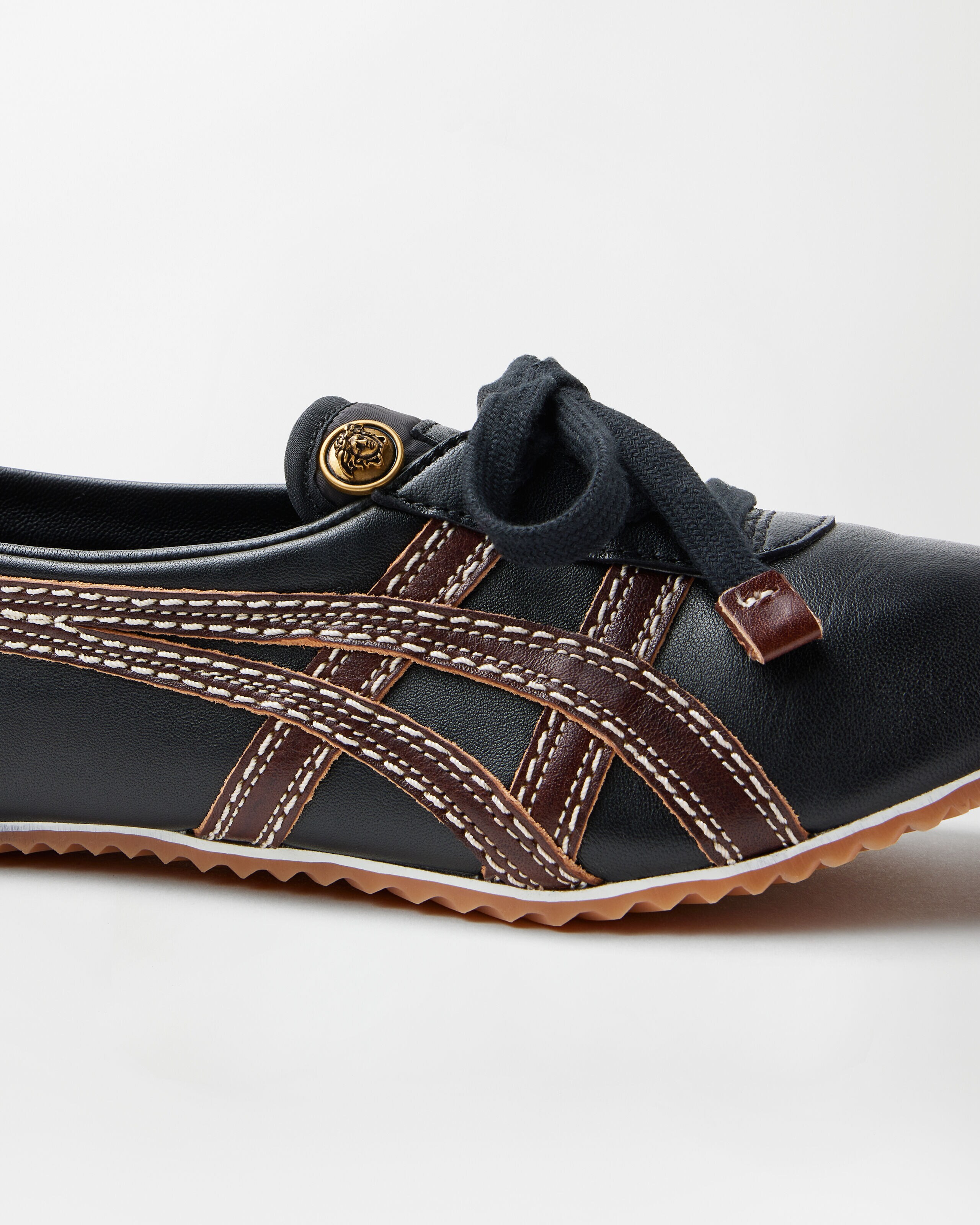 chichi TAI-CHI Sakura Nappa Sneakers Brown,Yellow | VERSACE US