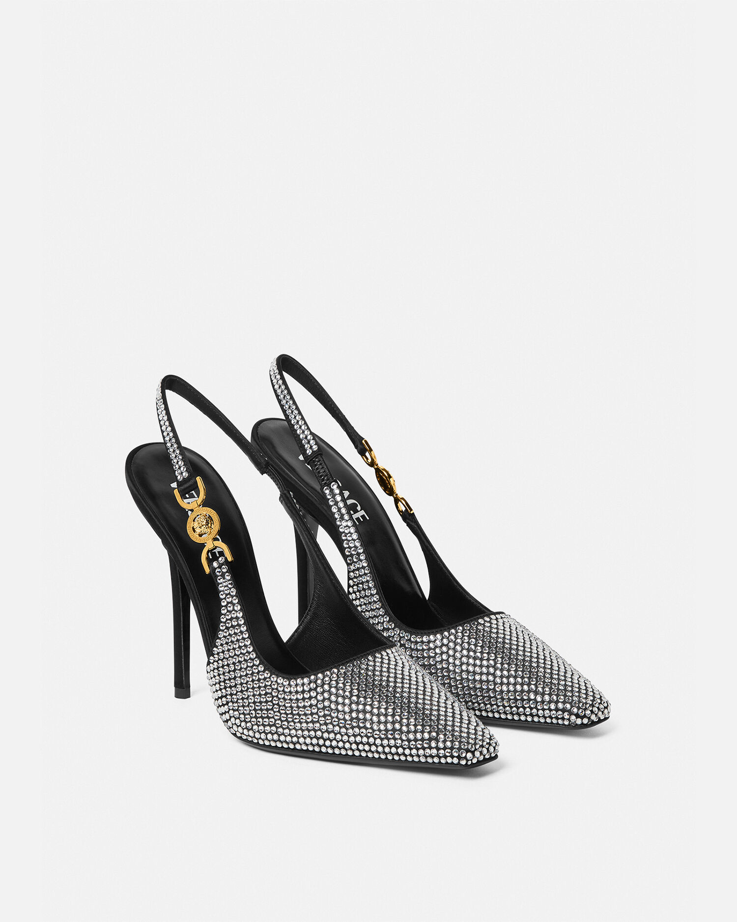 Versace snakeskin heels hot sale