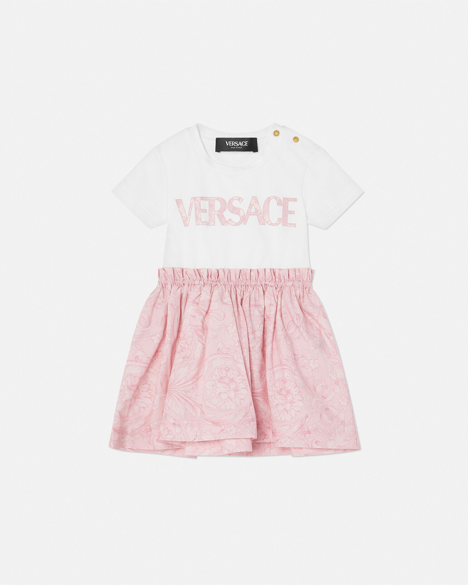Versace Vestido tipo camiseta Barocco para beb VERSACE