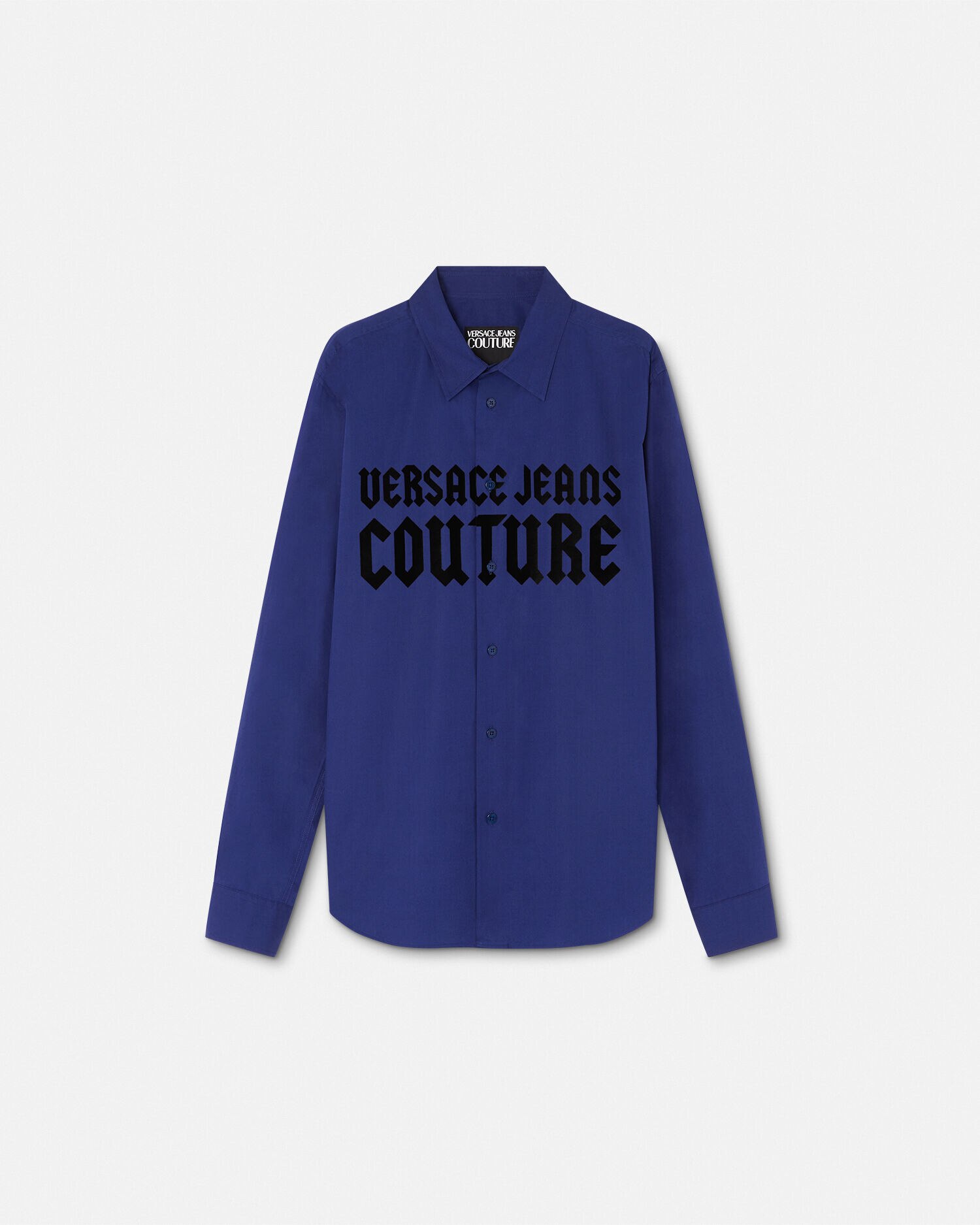 Camicia vestibilita regular con logo gotico VERSACE IT
