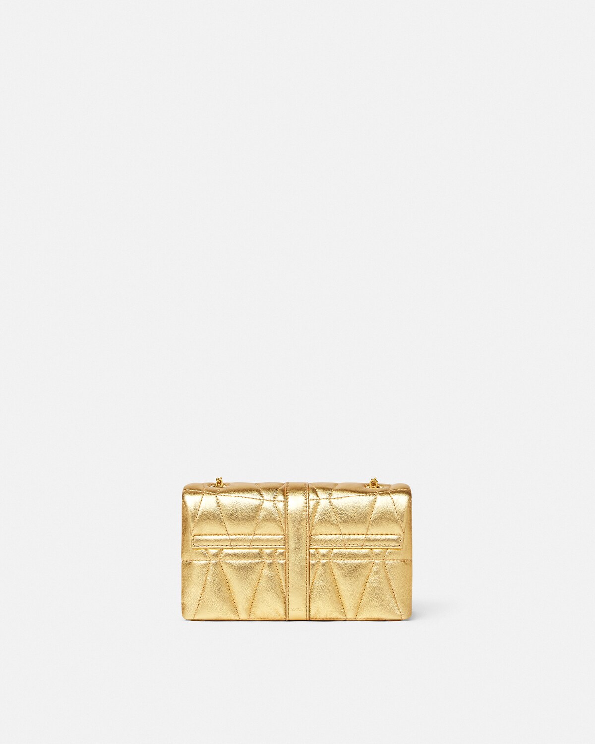 Kleio Quilted Metallic Mini Bag Gold 7