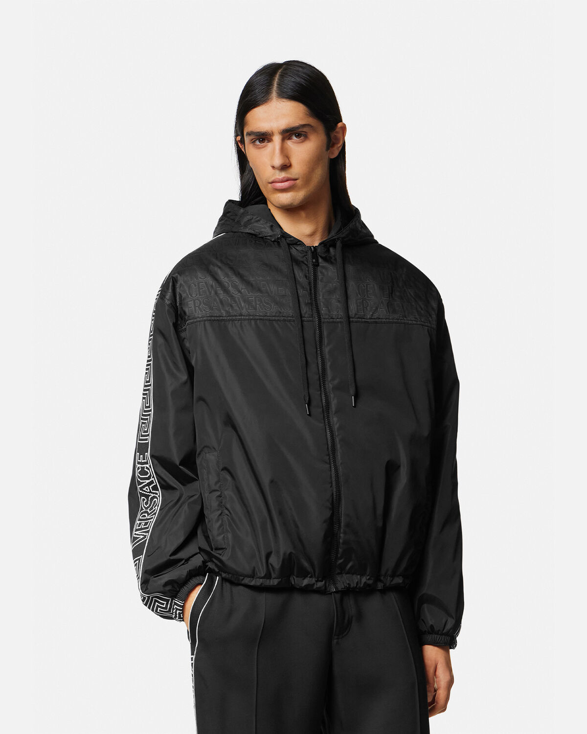 Versace Versace Allover Greca Puffer Jacket | VERSACE