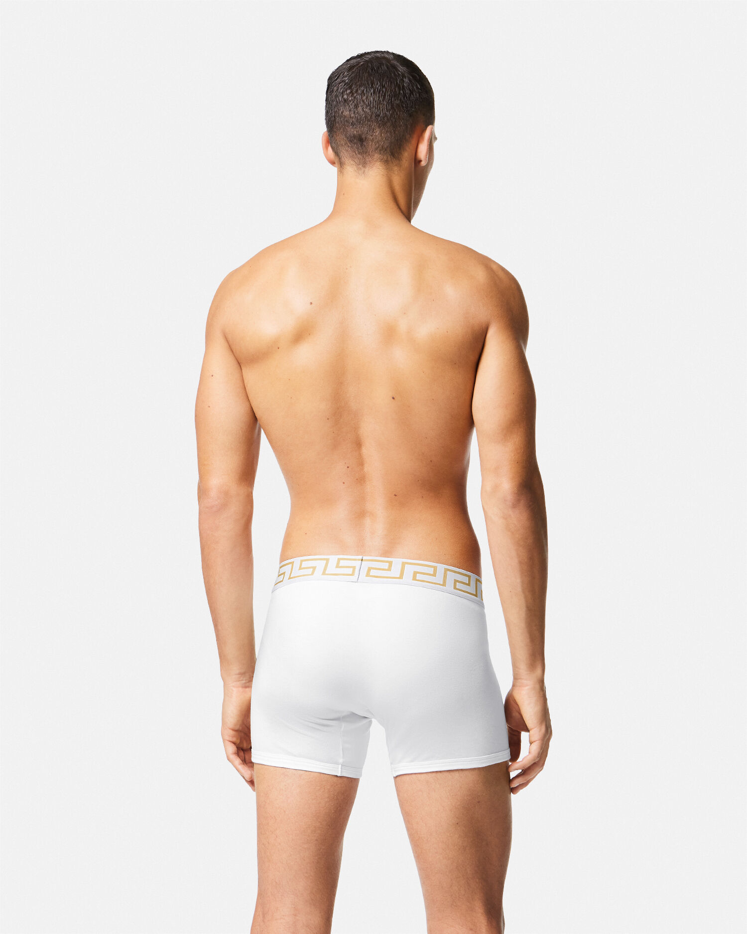 Greca Border Long Trunks White VERSACE UK