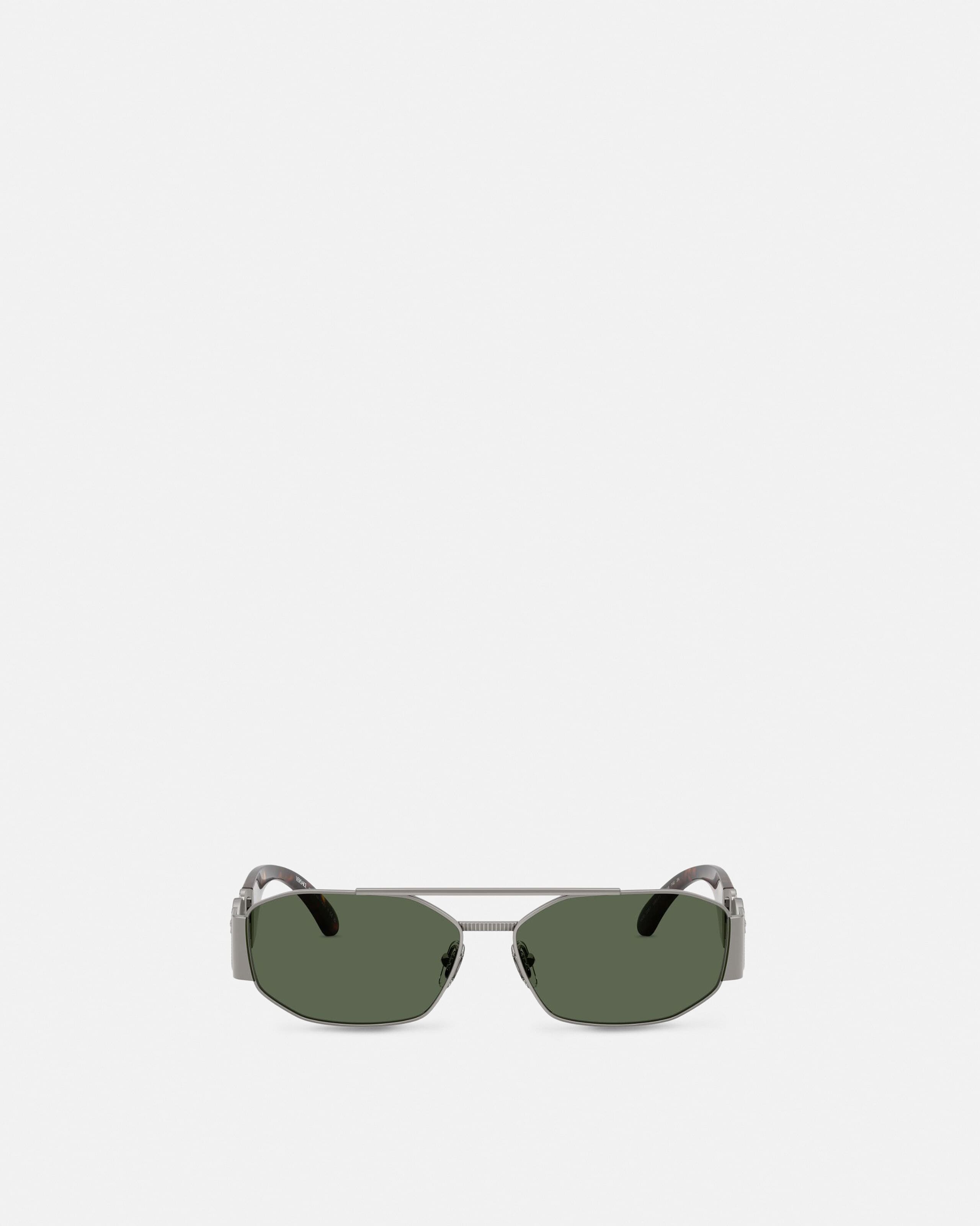 Medusa Biggie Sunglasses Metallic,Havana | VERSACE US