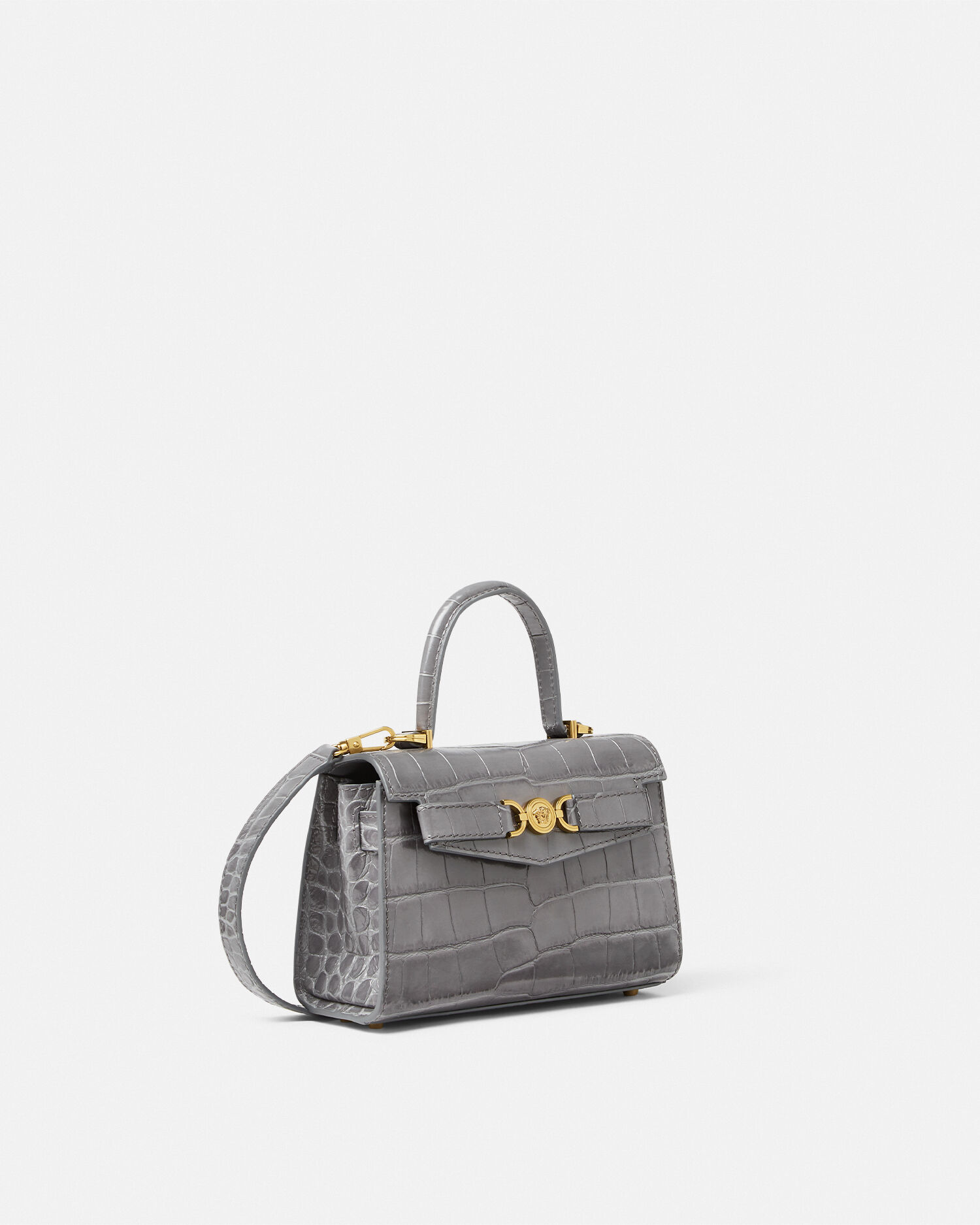 Croc Effect Medusa 95 Small Handbag VERSACE CA
