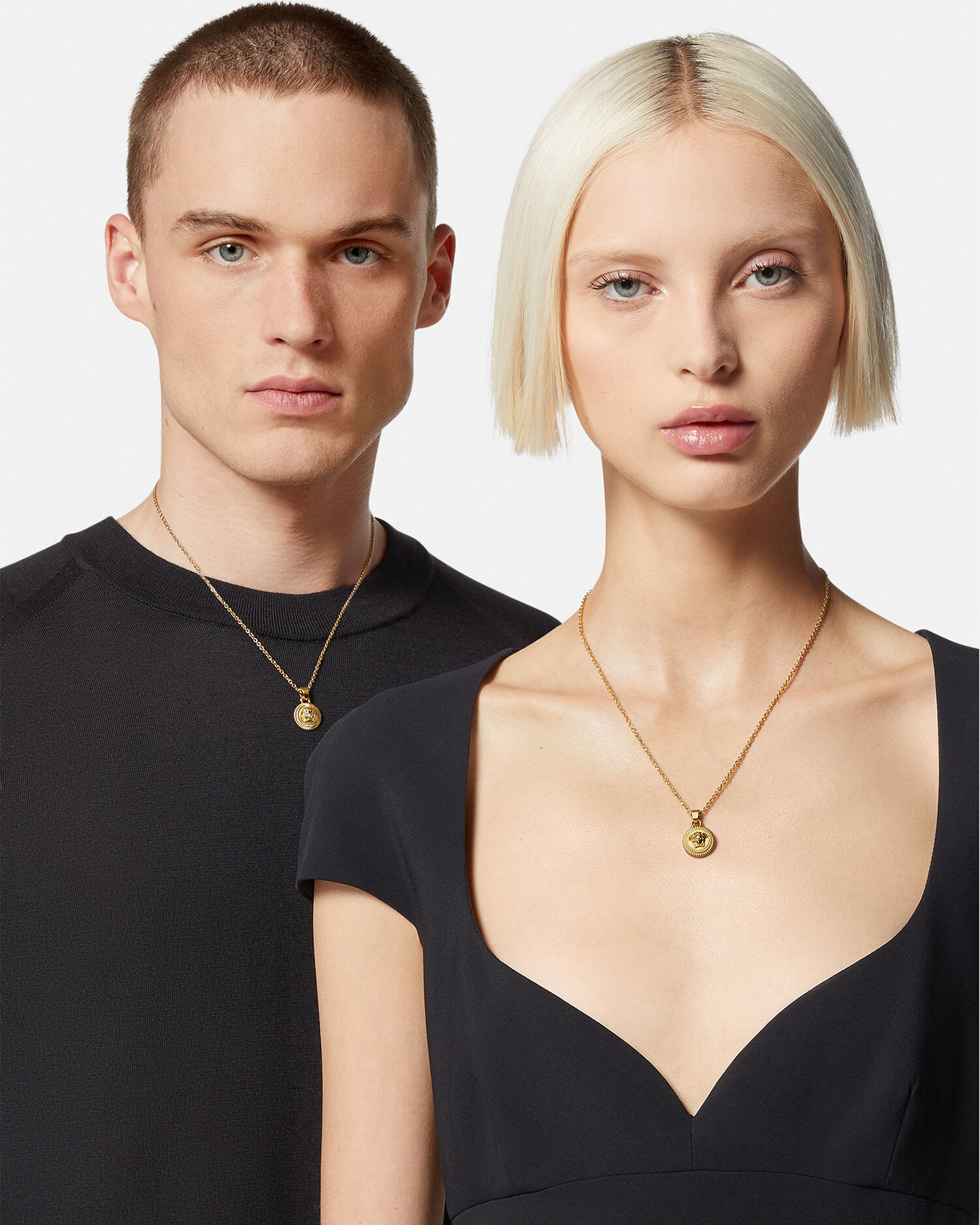 Versace medusa top necklace womens