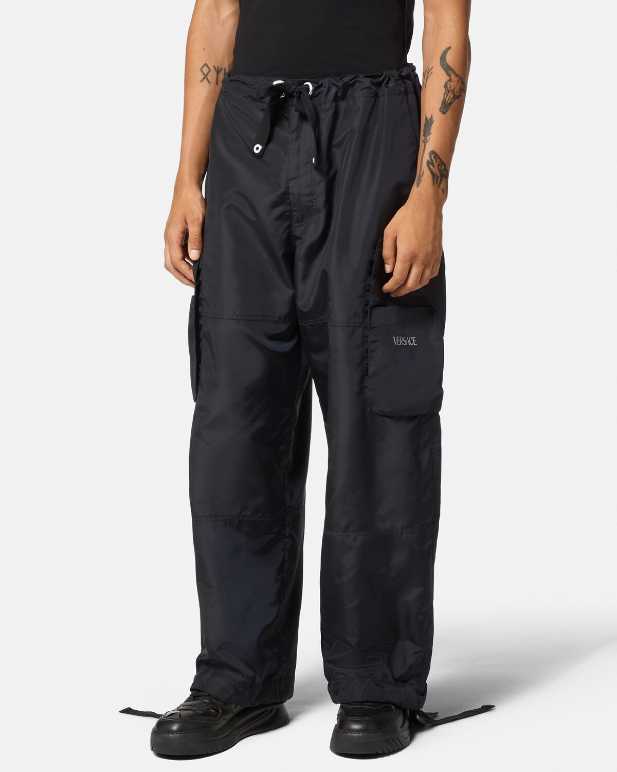 Versace Nylon Cargo Pants for Men US Online Store