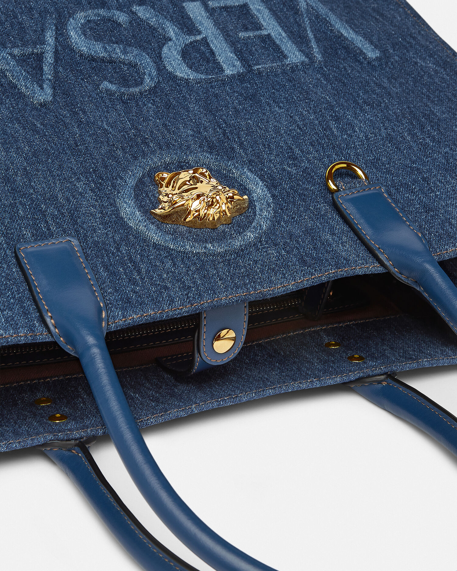 GroBe Denim Tote Bag La Medusa
