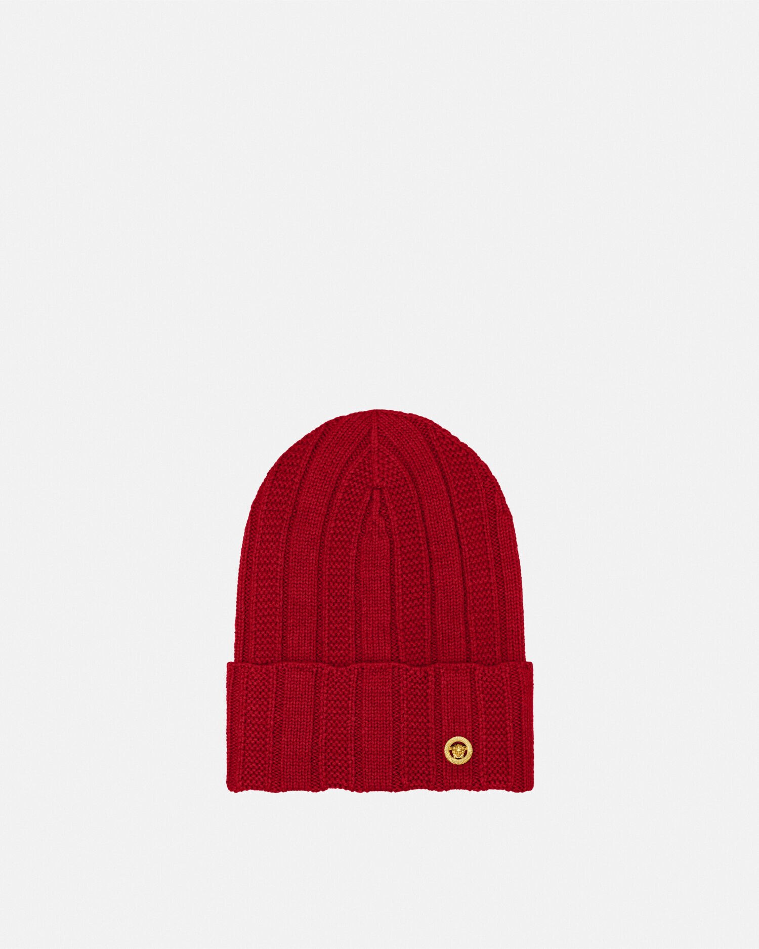 Medusa Ribbed Knit Beanie