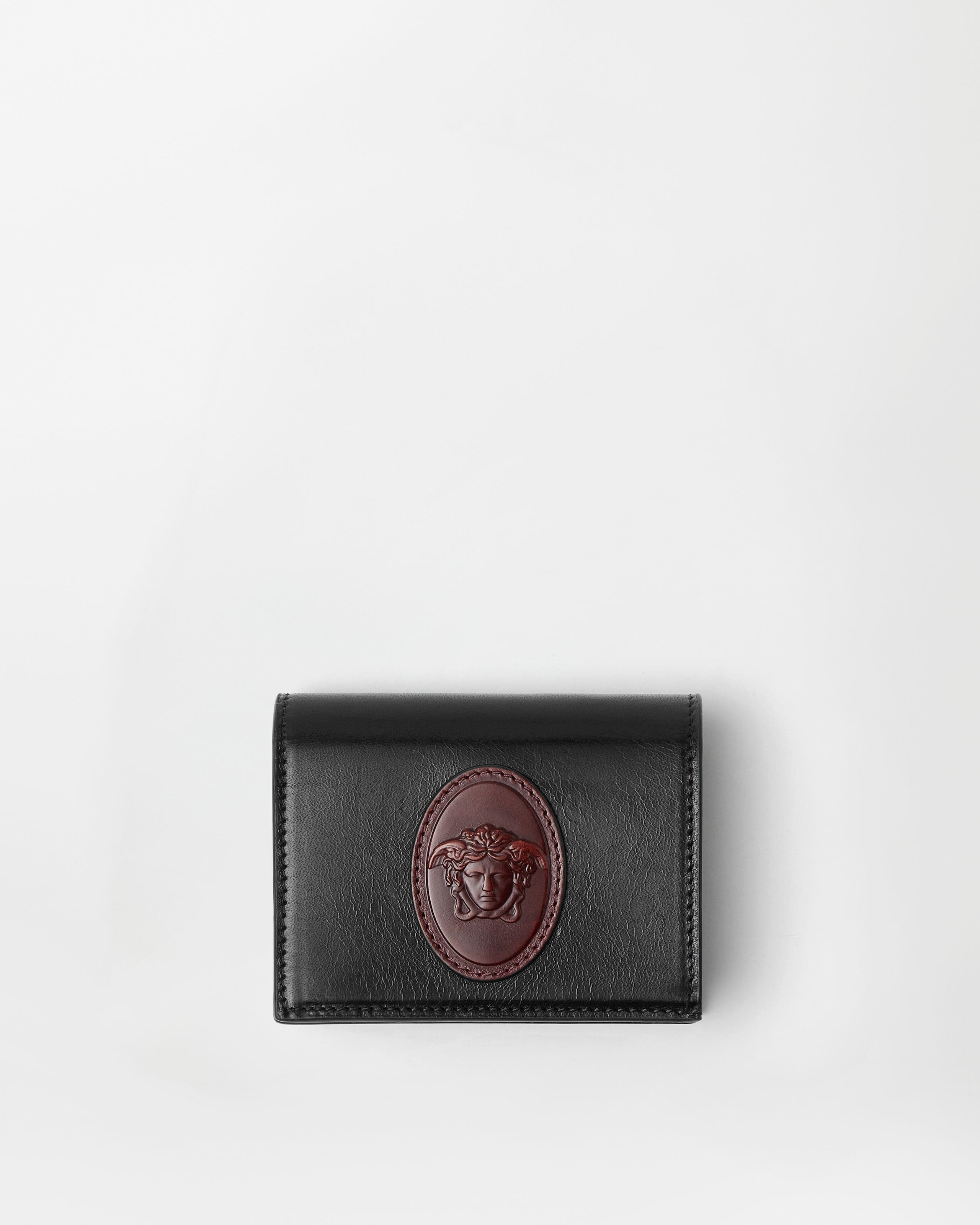 Versace roomy leather wallet