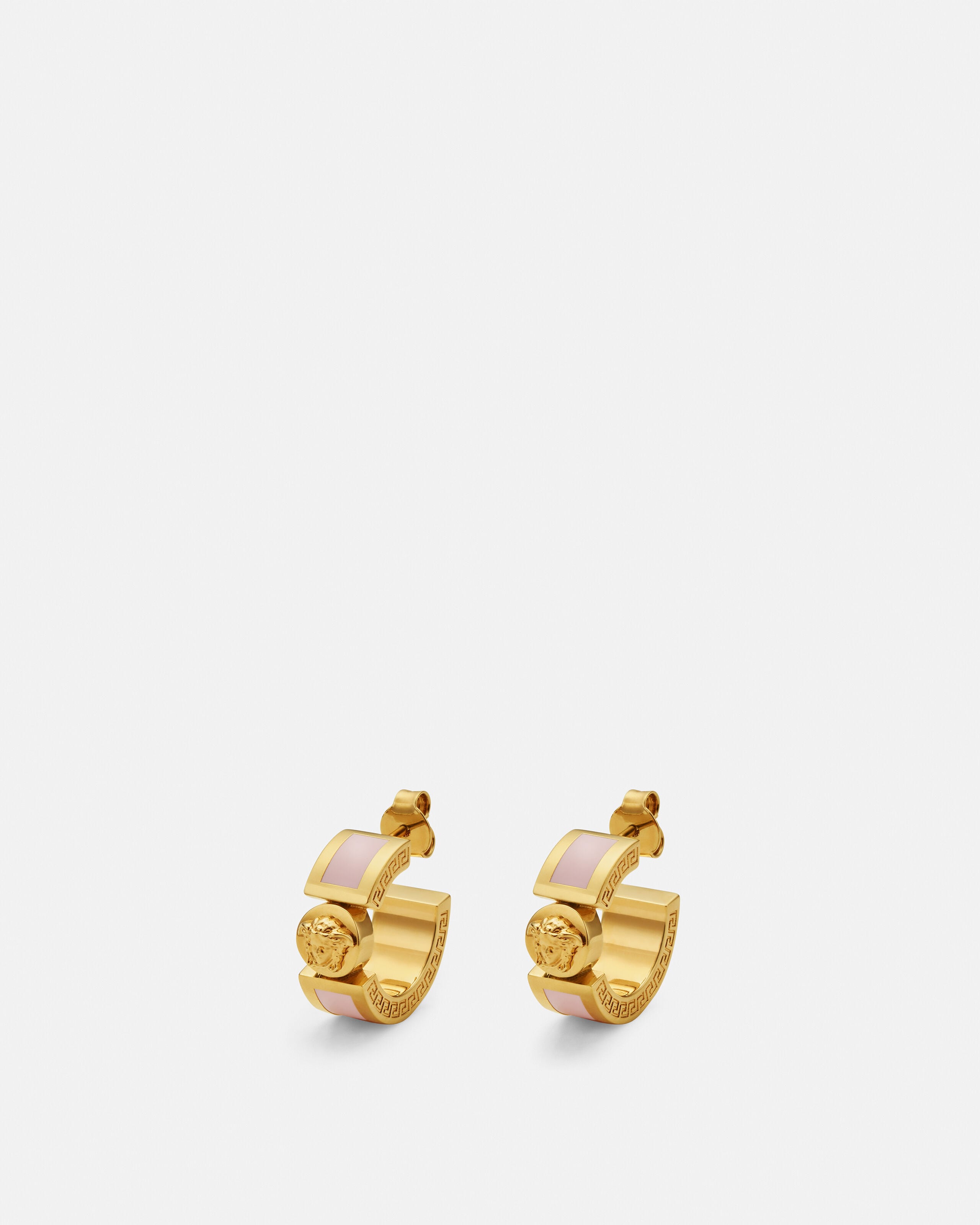 Icon Earrings Green,Gold | VERSACE US