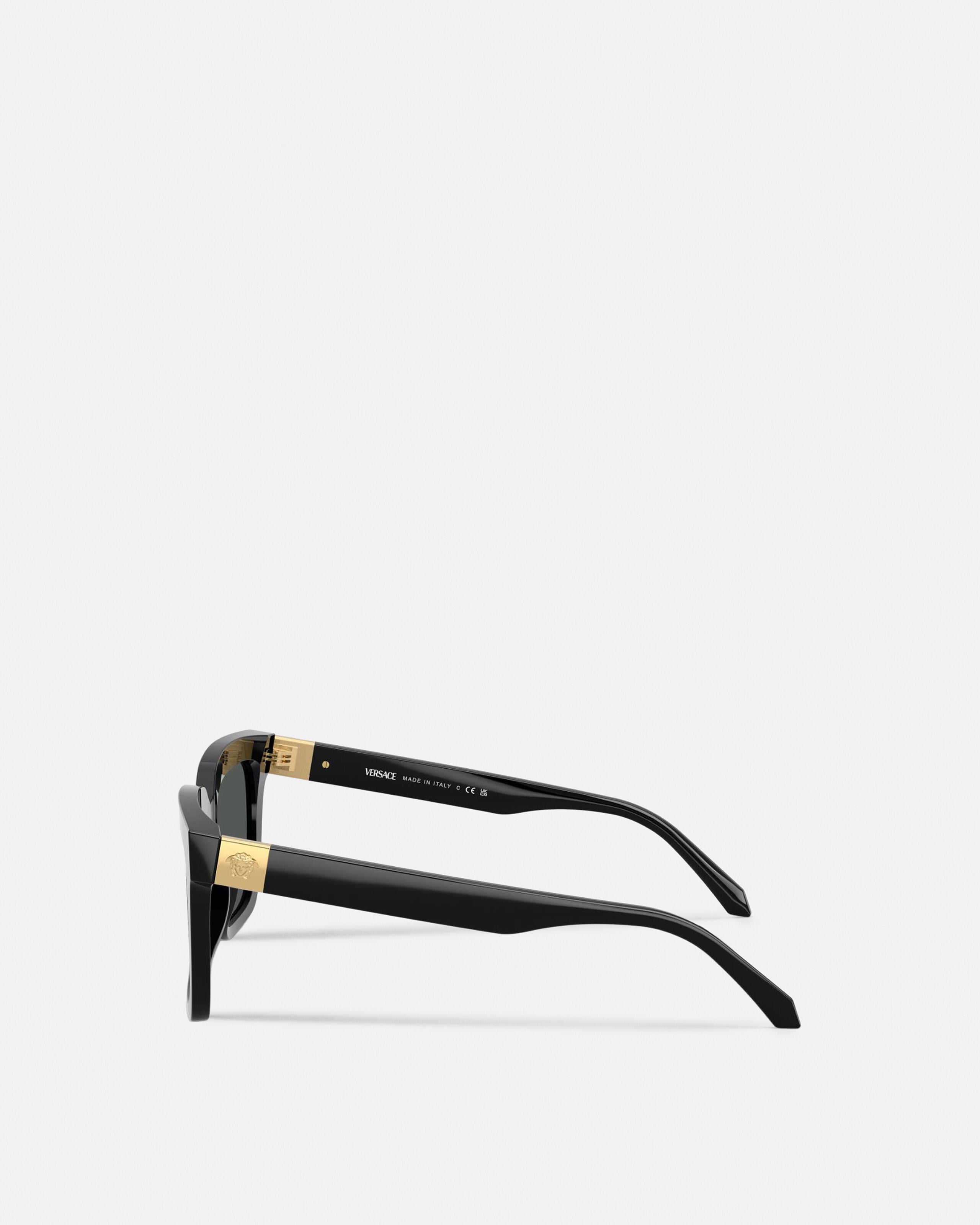 Medusa Plaque Sunglasses Black | VERSACE US