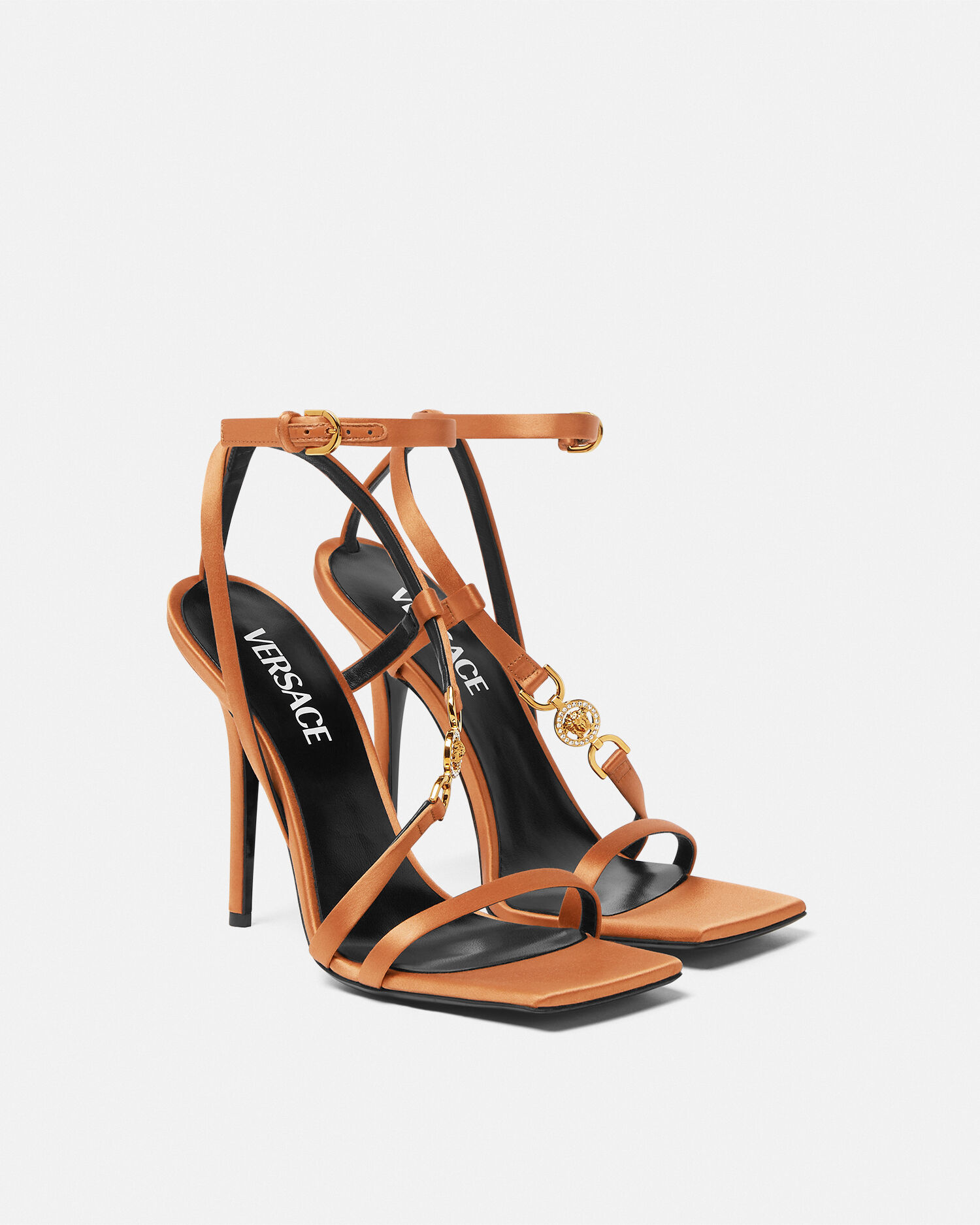 Orange shop versace heels