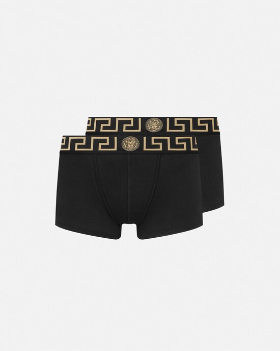 Versace Boxershorts aus Baumwolljersey im 2er-Pack schwarz 1