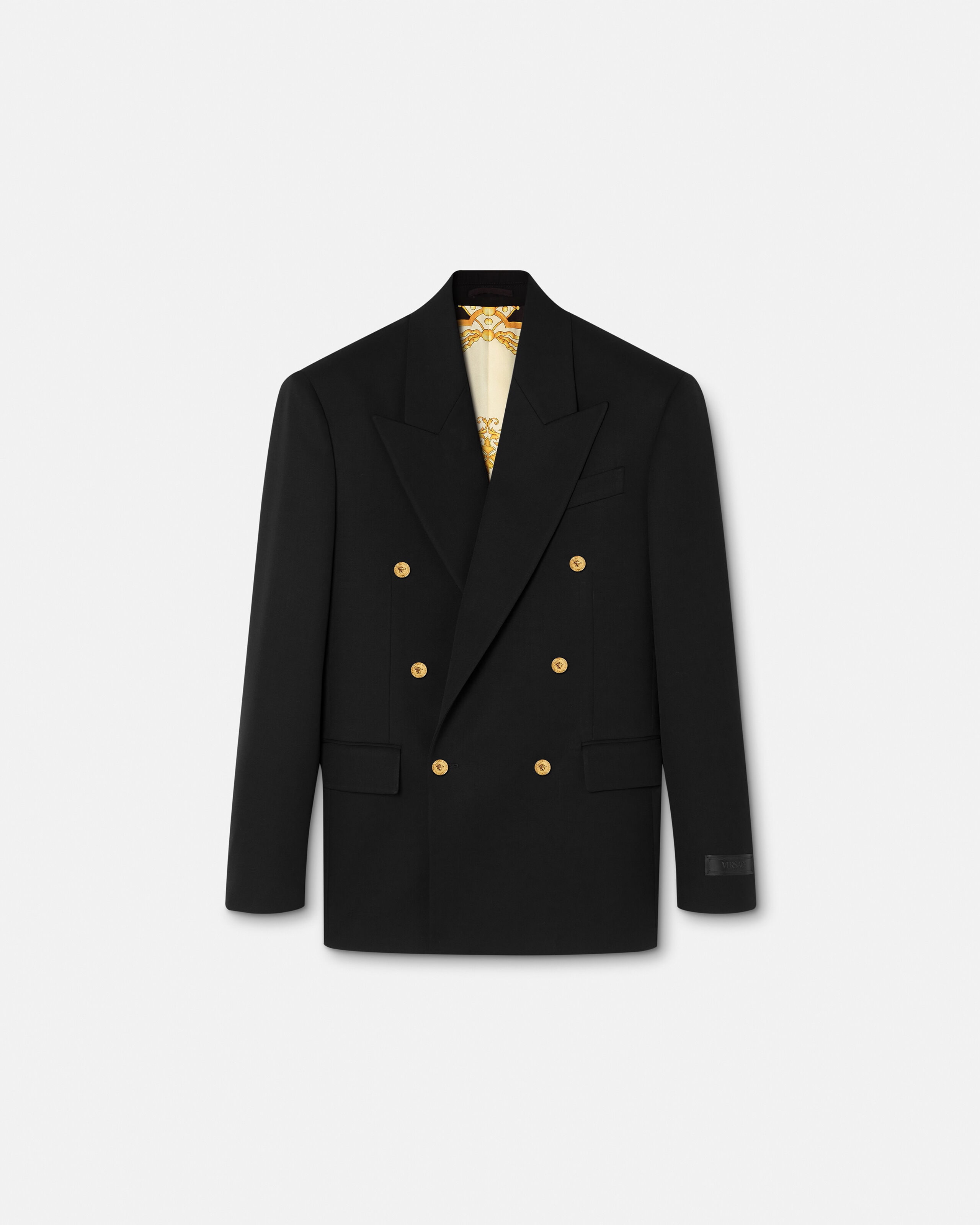 Wool Blazer Black | VERSACE US